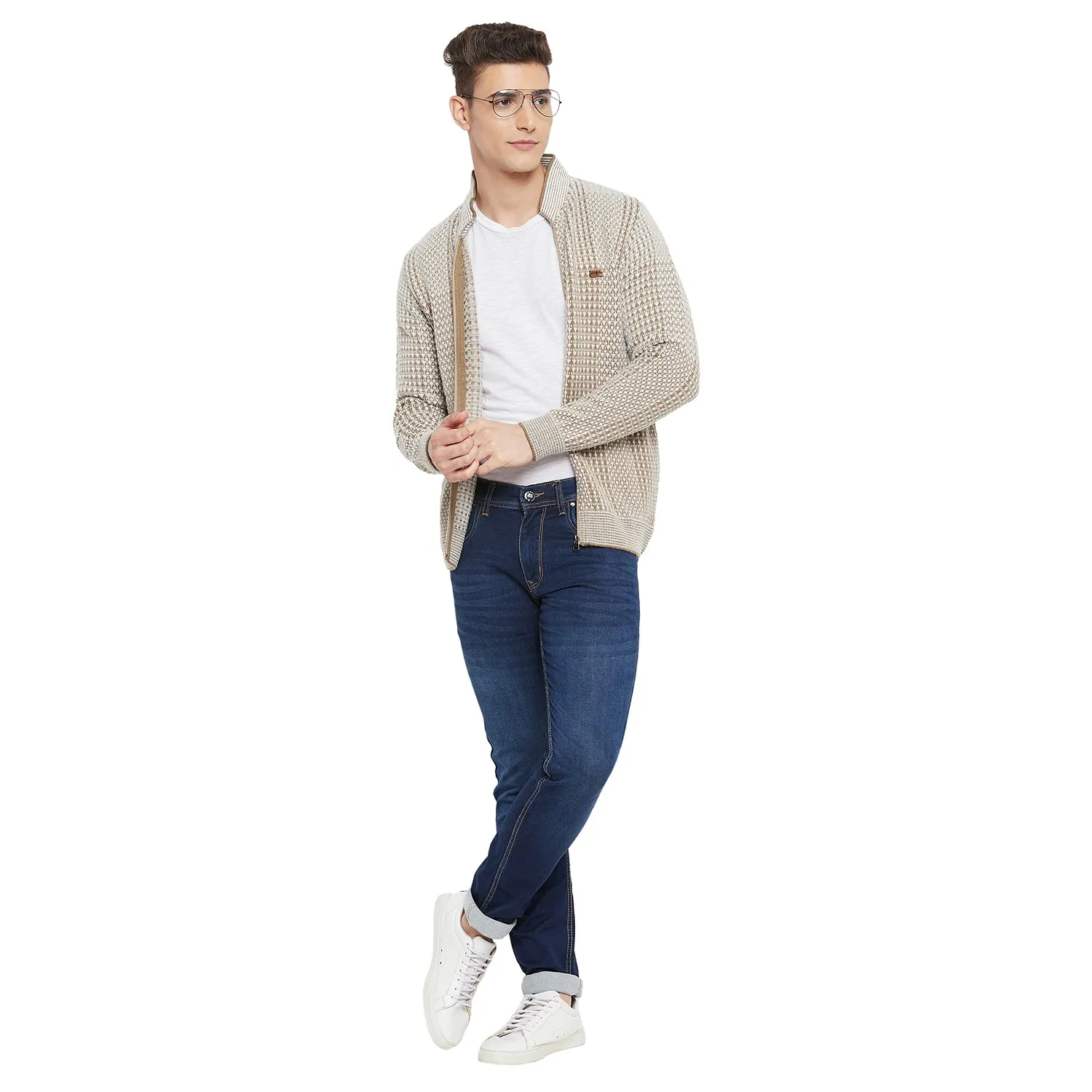 Duke Stardust Men Full Sleeve Zipper Sweater (SDS2090)