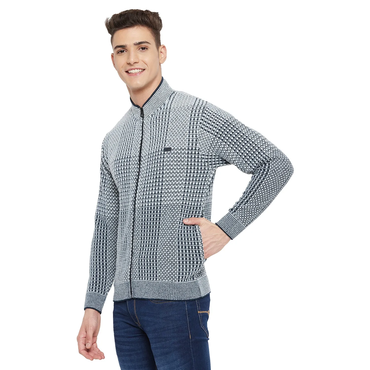 Duke Stardust Men Full Sleeve Zipper Sweater (SDS2090)