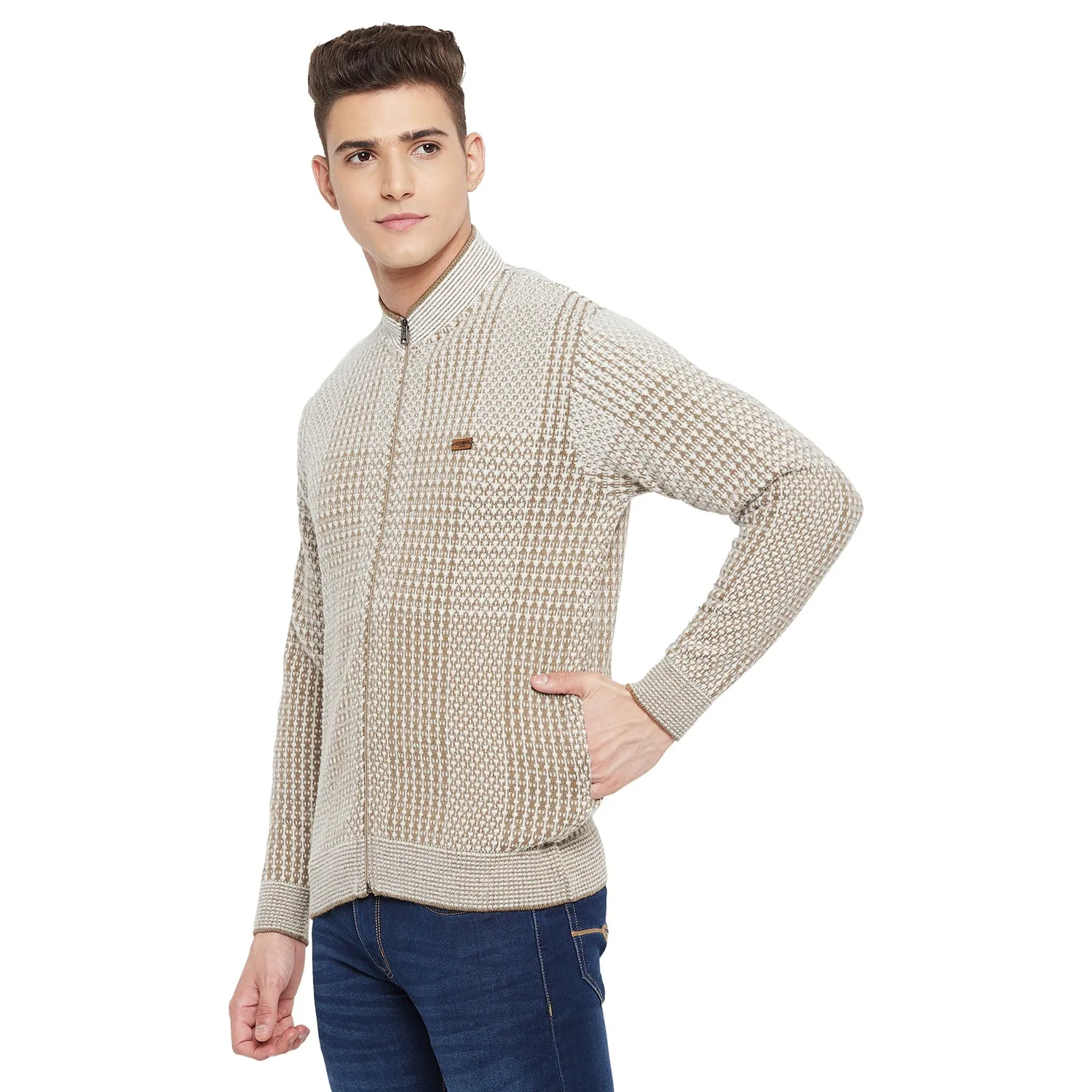 Duke Stardust Men Full Sleeve Zipper Sweater (SDS2090)