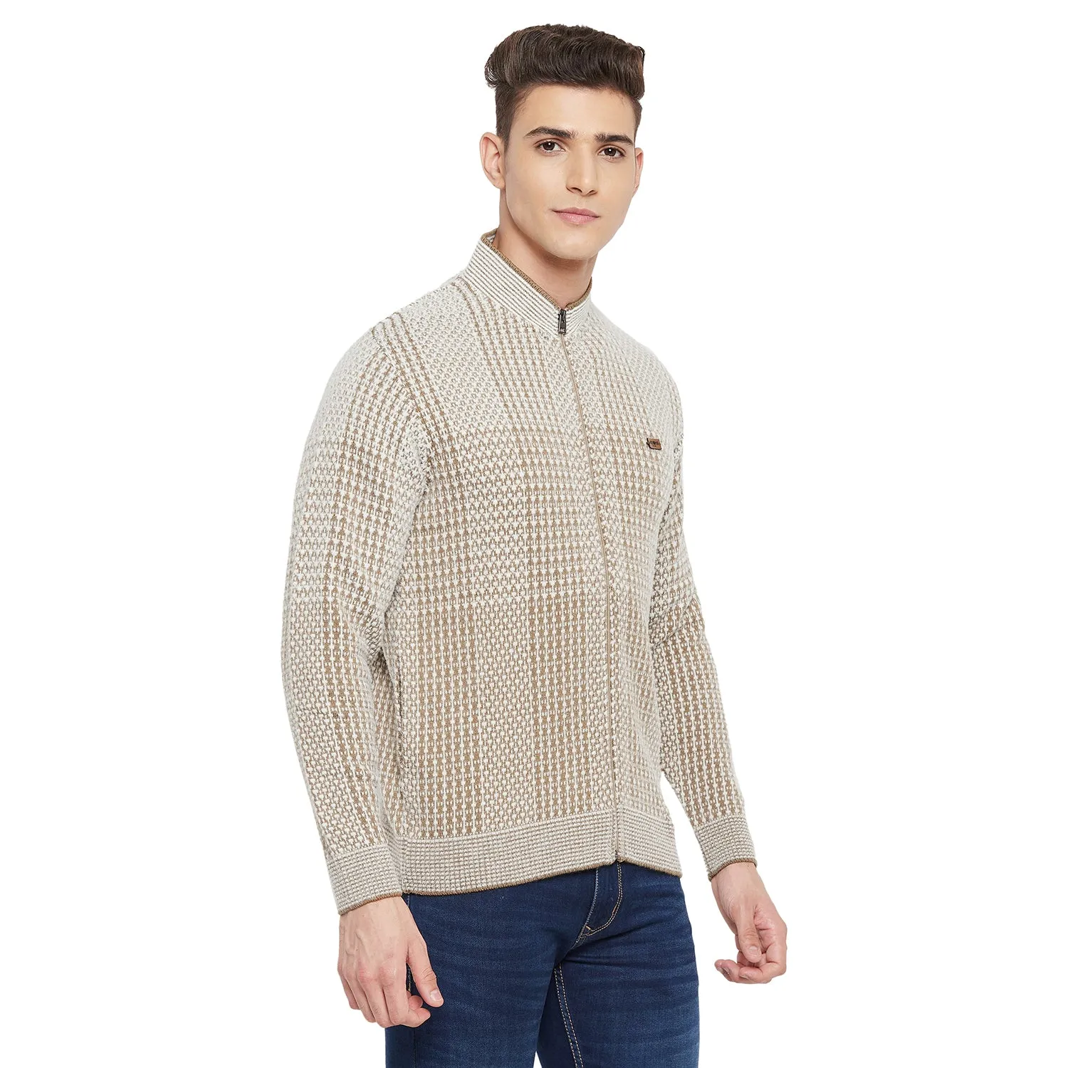 Duke Stardust Men Full Sleeve Zipper Sweater (SDS2090)