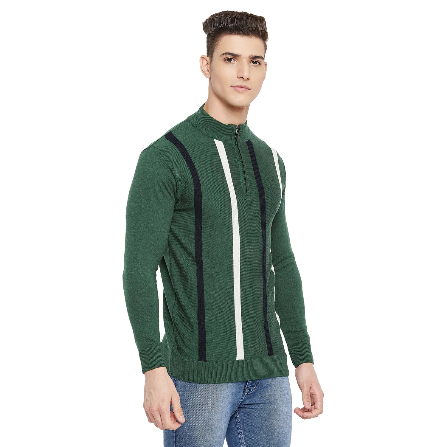 Duke Stardust Men Full Sleeve Zipper Sweater (WSDS689)