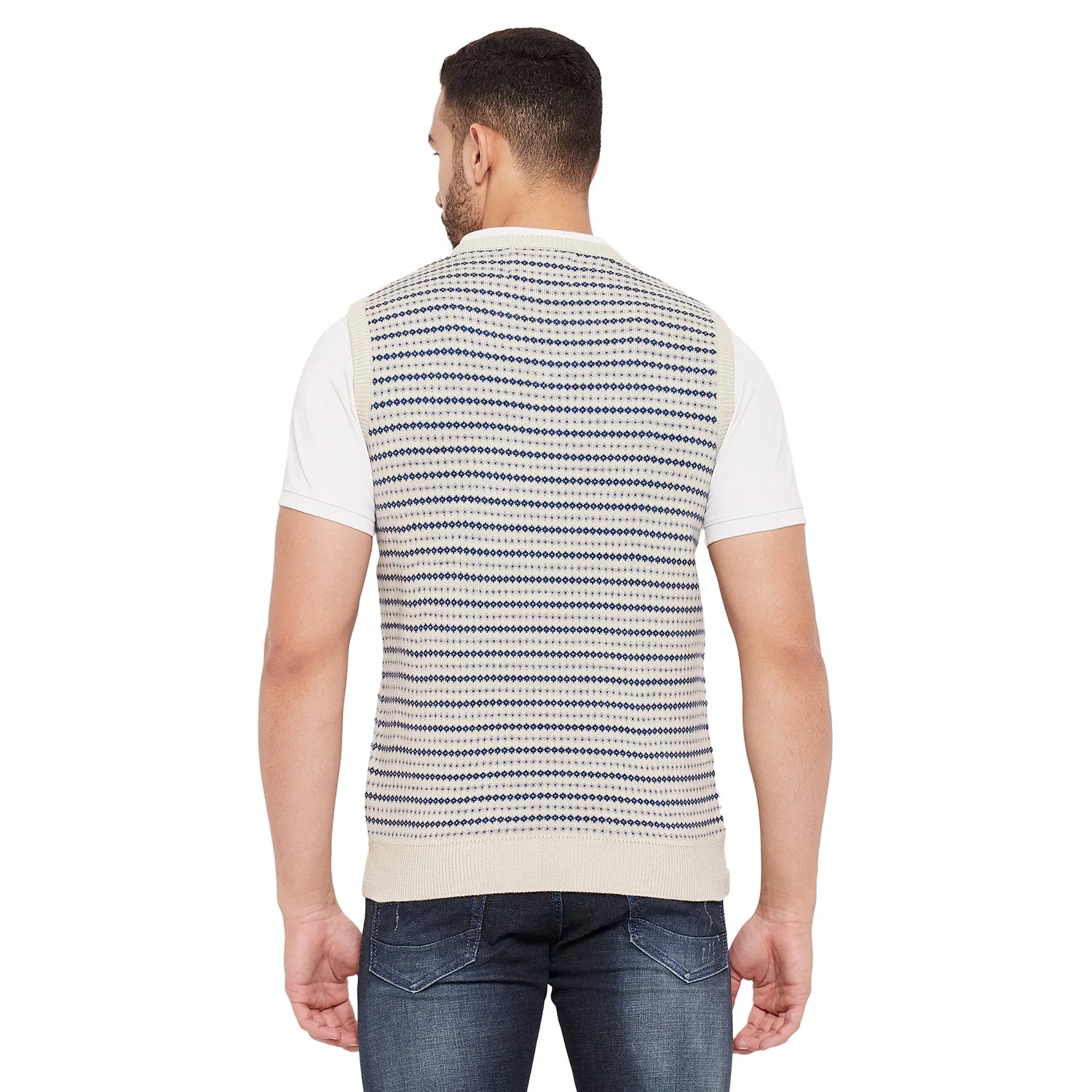 Duke Stardust Men Printed Sleeveless Sweater (SDS2034)