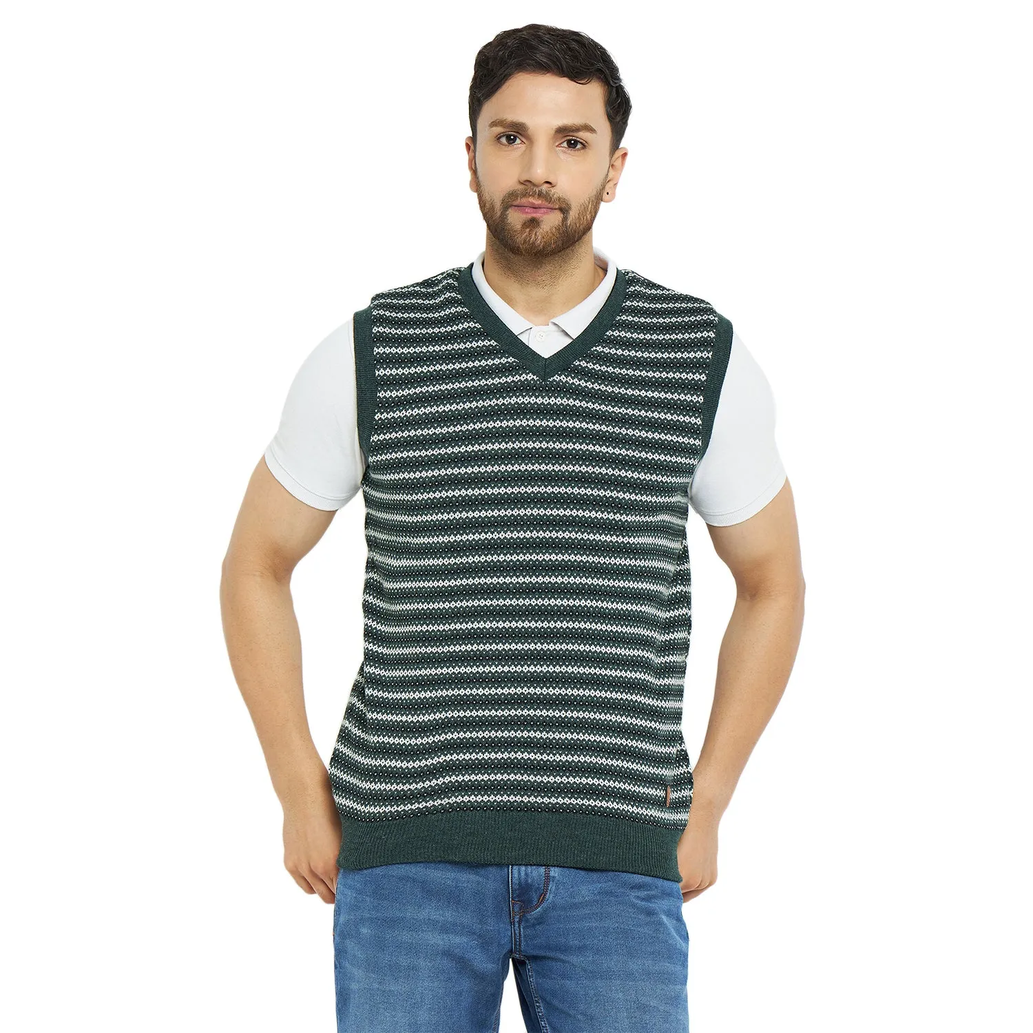 Duke Stardust Men Sleeveless Regular Fit Reversible Sweater (SDS2173)