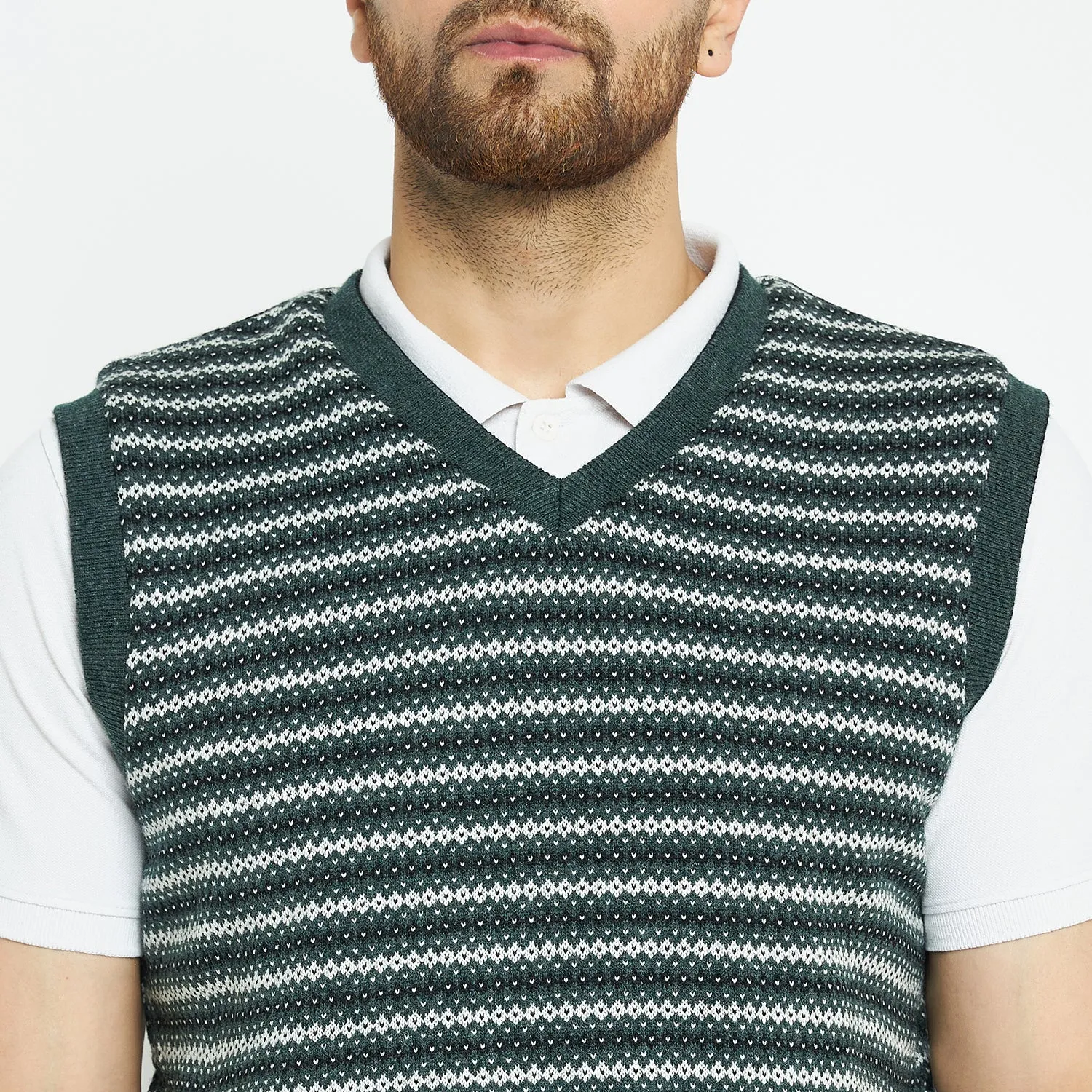 Duke Stardust Men Sleeveless Regular Fit Reversible Sweater (SDS2173)