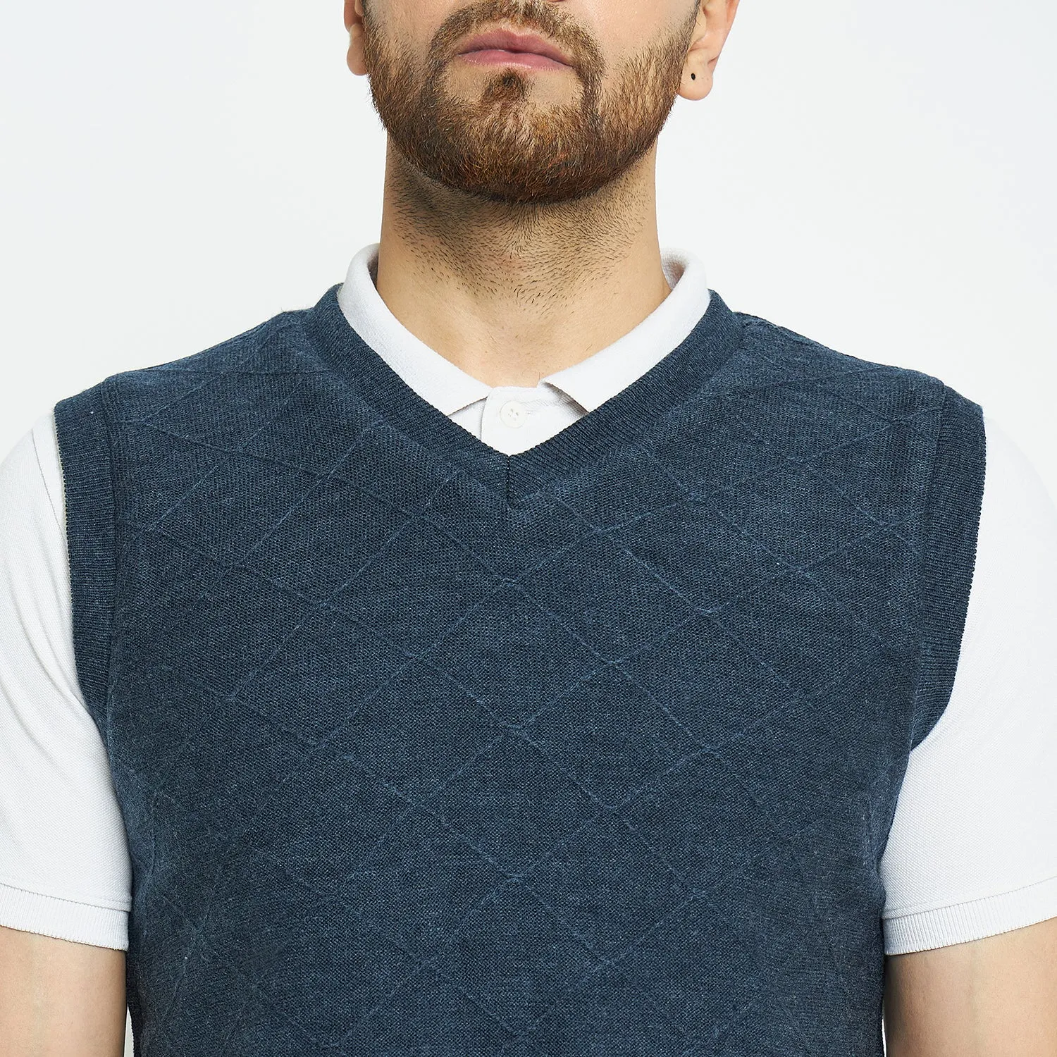 Duke Stardust Men Sleeveless Regular Fit Reversible Sweater (SDS2173)