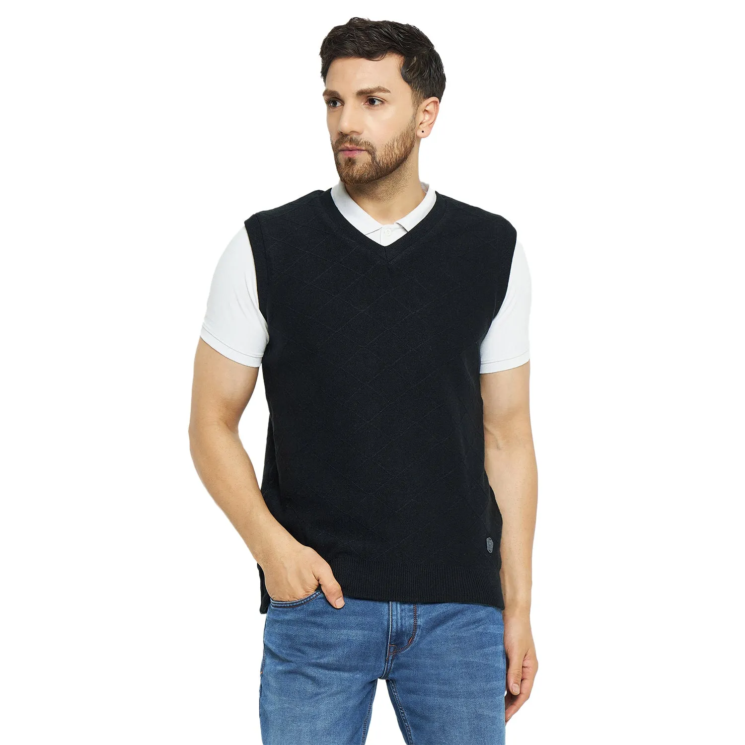 Duke Stardust Men Sleeveless Regular Fit Reversible Sweater (SDS2173)