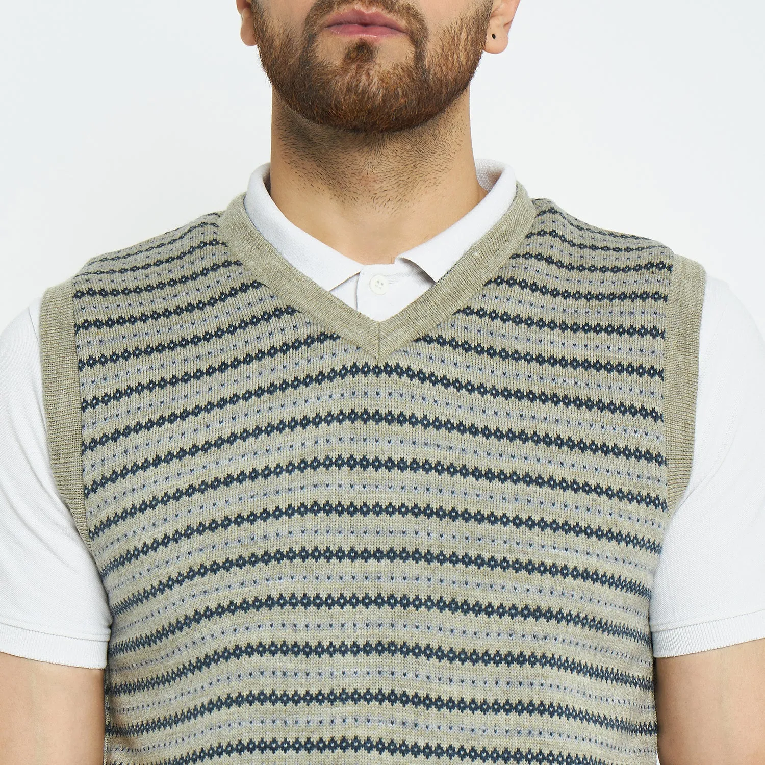 Duke Stardust Men Sleeveless Regular Fit Reversible Sweater (SDS2173)