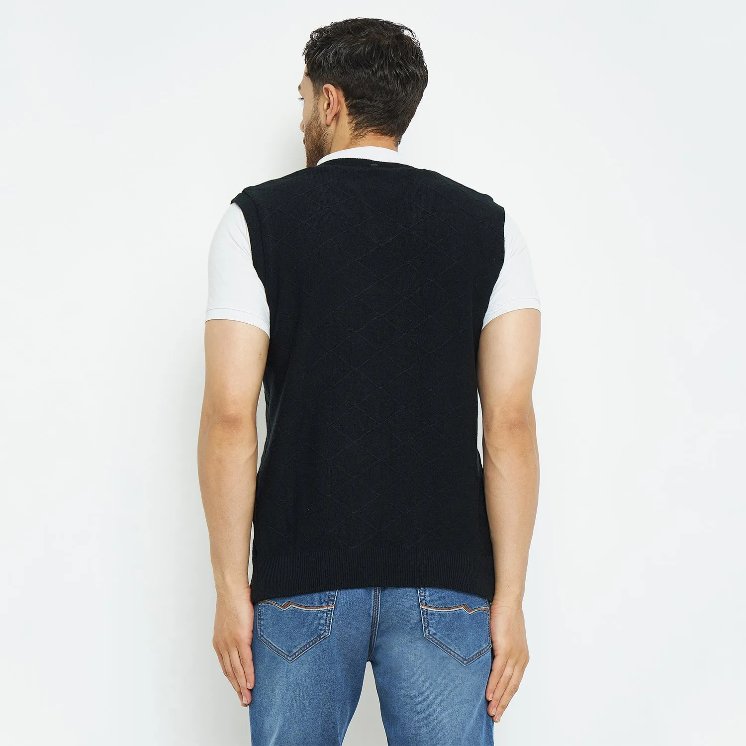 Duke Stardust Men Sleeveless Regular Fit Reversible Sweater (SDS2173)