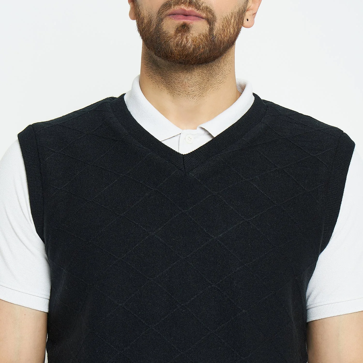 Duke Stardust Men Sleeveless Regular Fit Reversible Sweater (SDS2173)