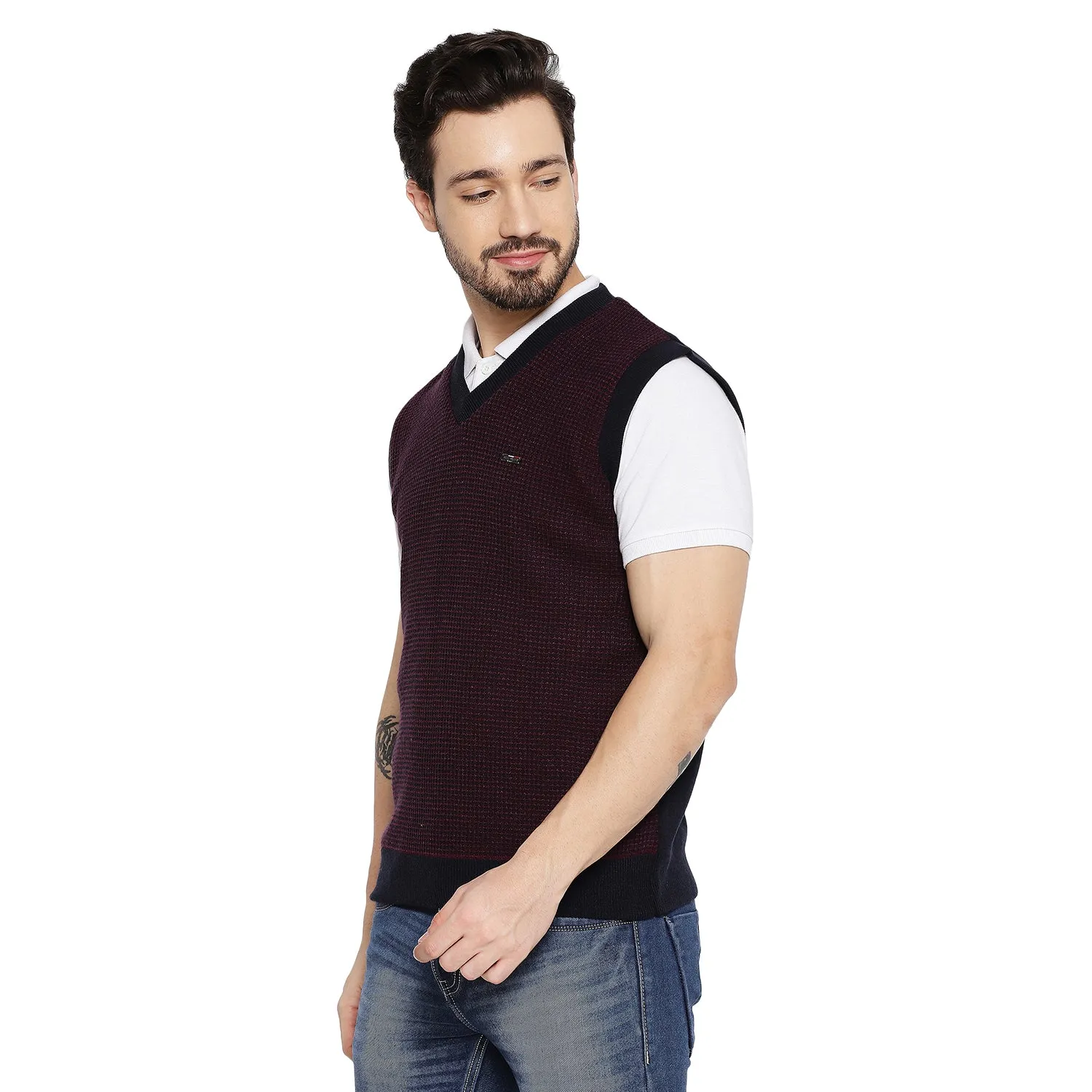 Duke Stardust Men Sleeveless Reversible Sweater (SDS2037)