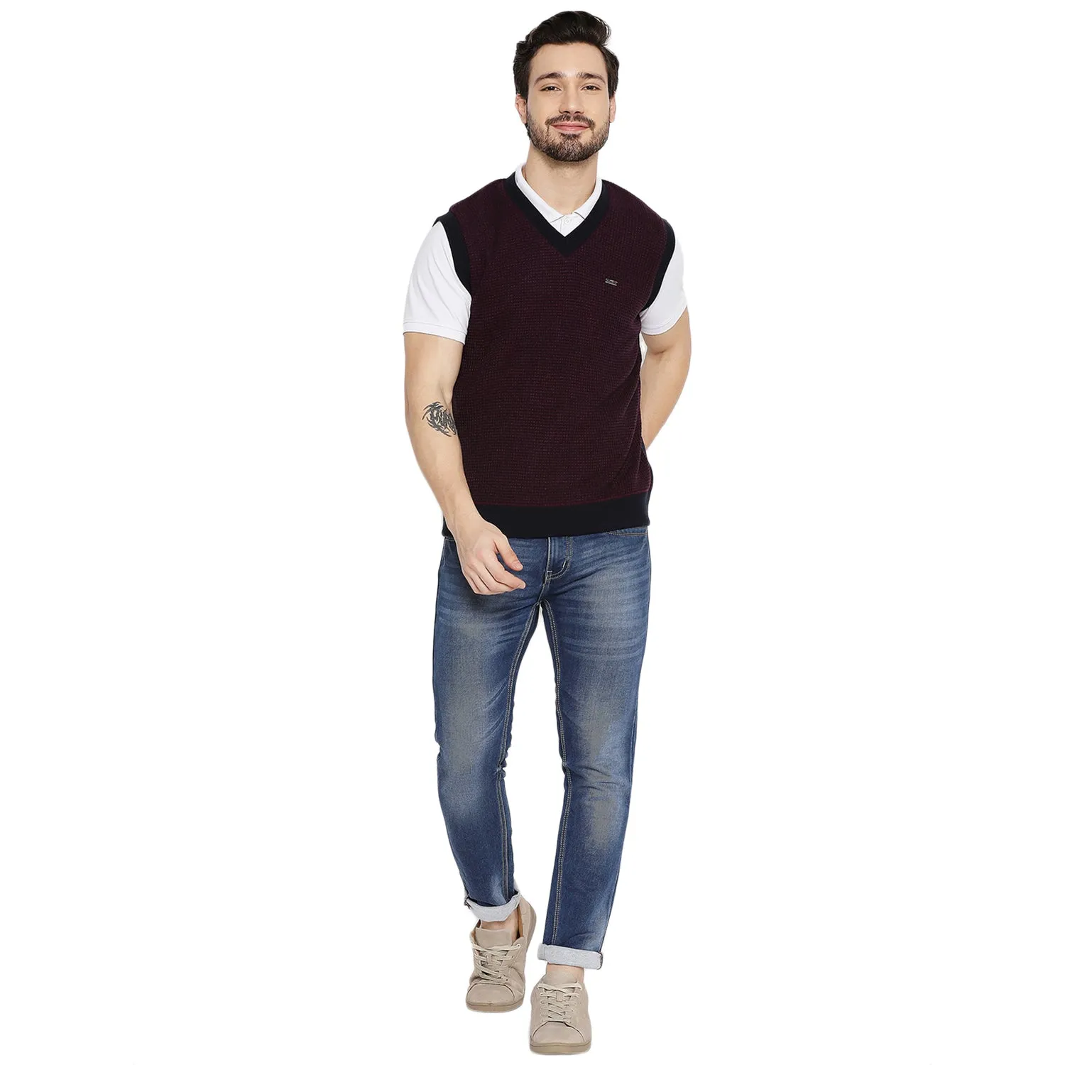 Duke Stardust Men Sleeveless Reversible Sweater (SDS2037)