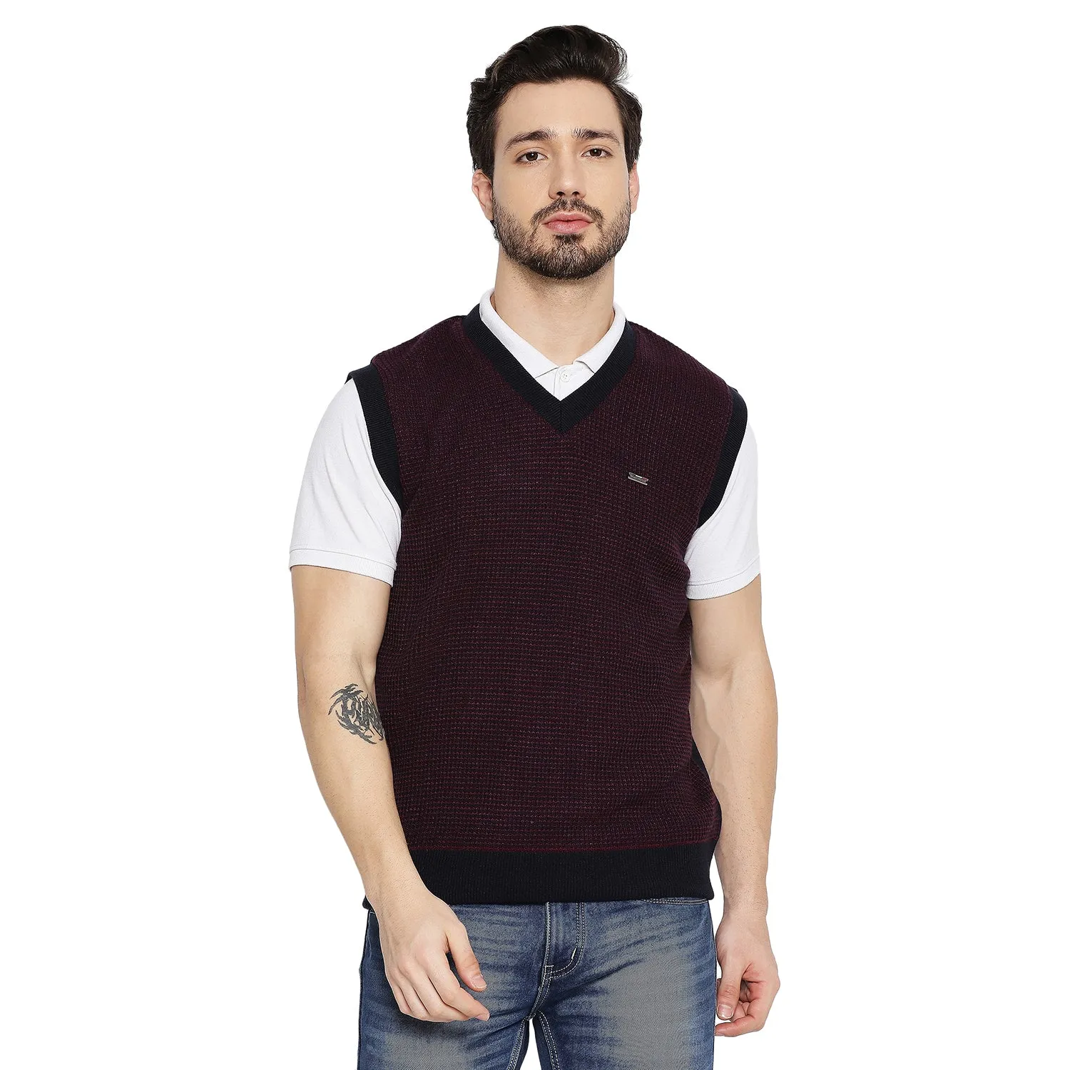 Duke Stardust Men Sleeveless Reversible Sweater (SDS2037)