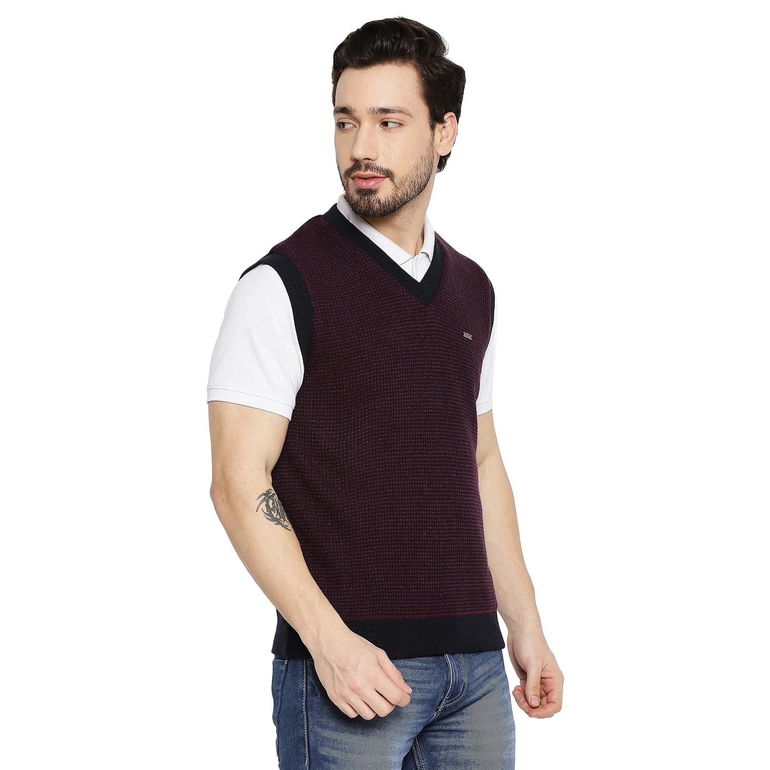 Duke Stardust Men Sleeveless Reversible Sweater (SDS2037)