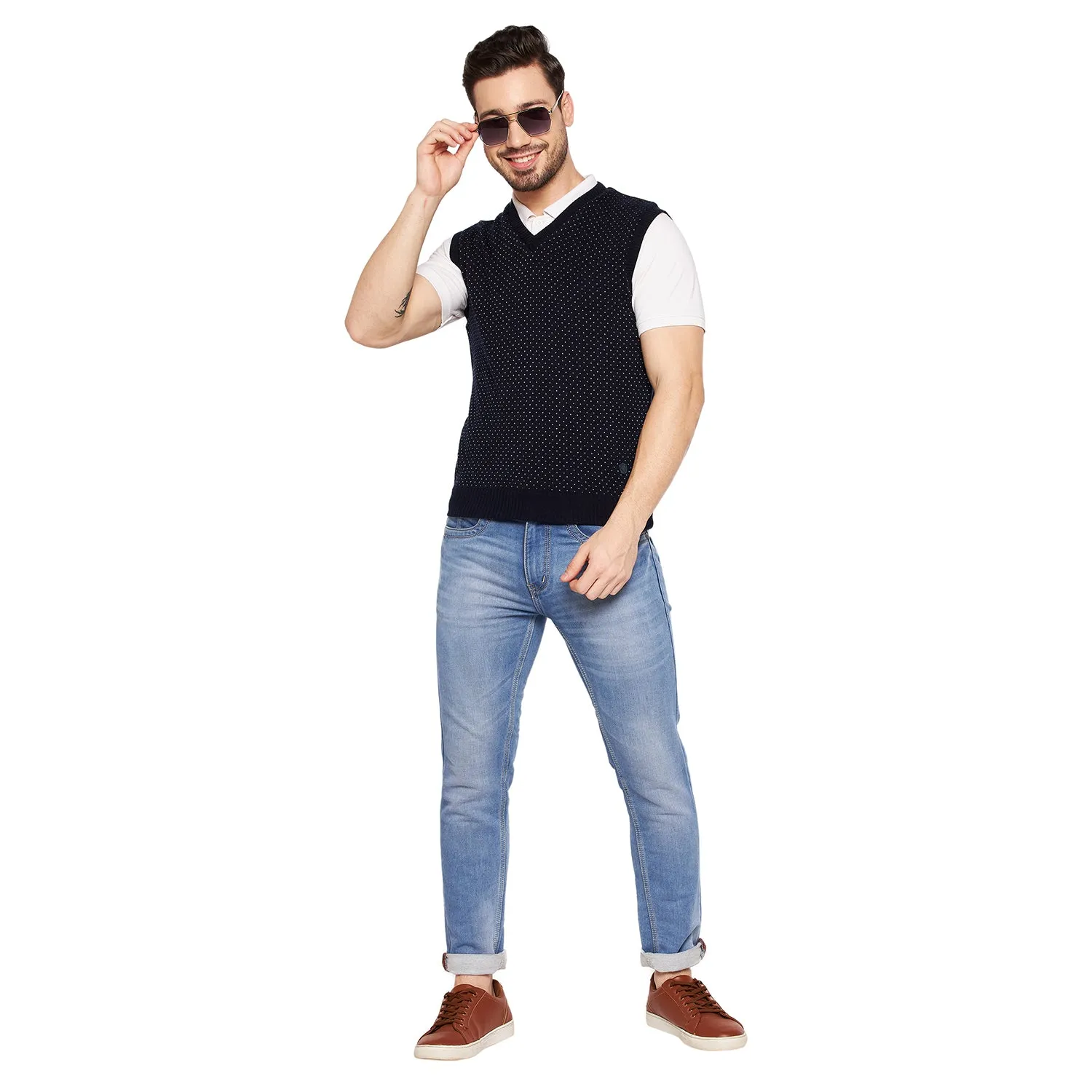 Duke Stardust Men Sleeveless Reversible Sweater (SDS2040)