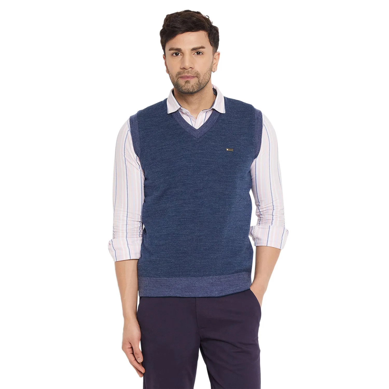 Duke Stardust Men Sleeveless V-Neck Reversible Sweater (SDS2167)