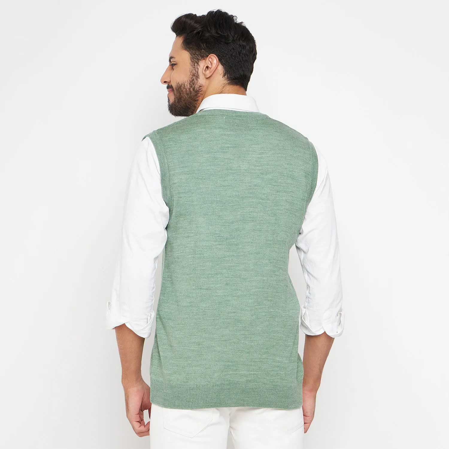 Duke Stardust Men Sleeveless V-Neck Sweater (SDS2000)