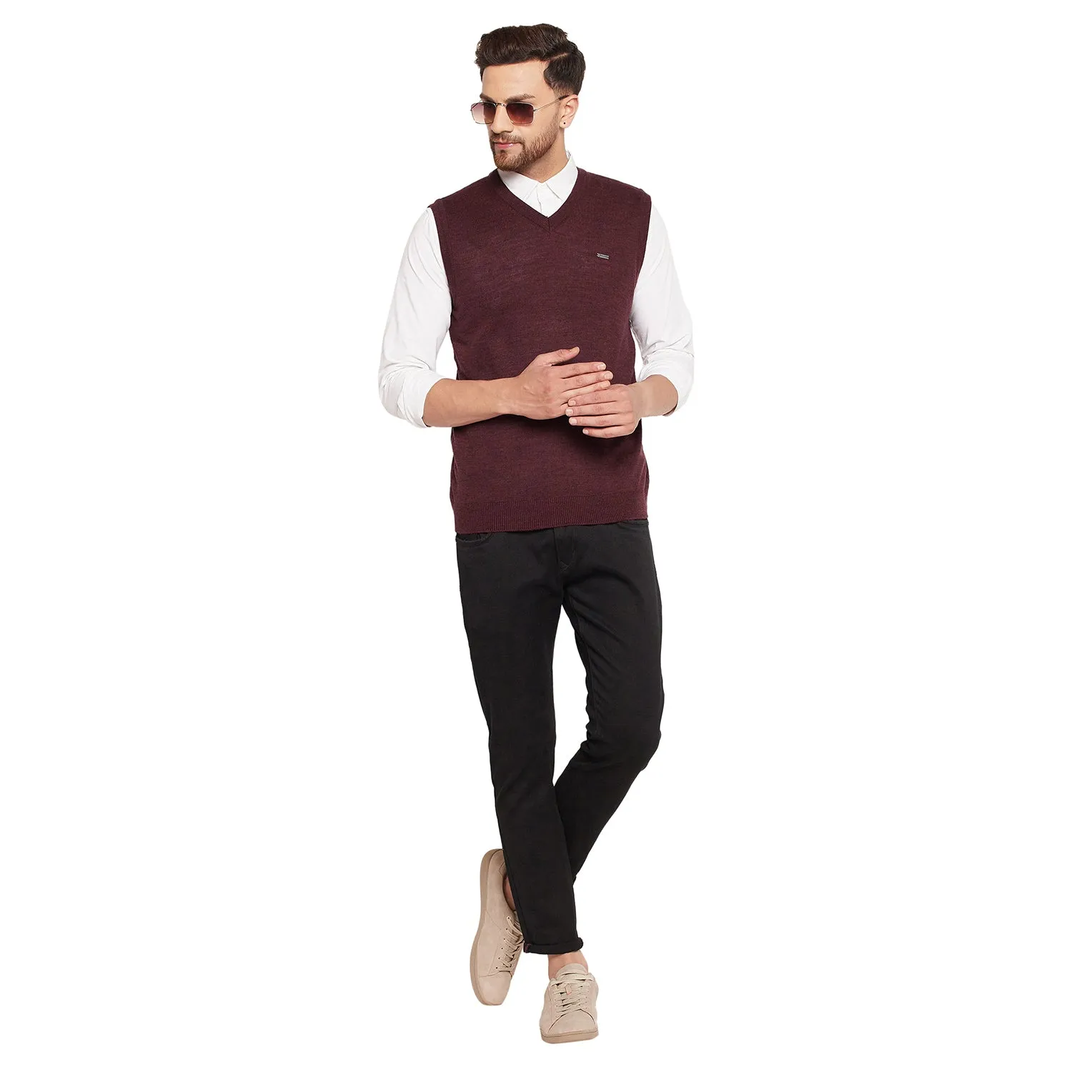 Duke Stardust Men Sleeveless V-Neck Sweater (SDS2000)