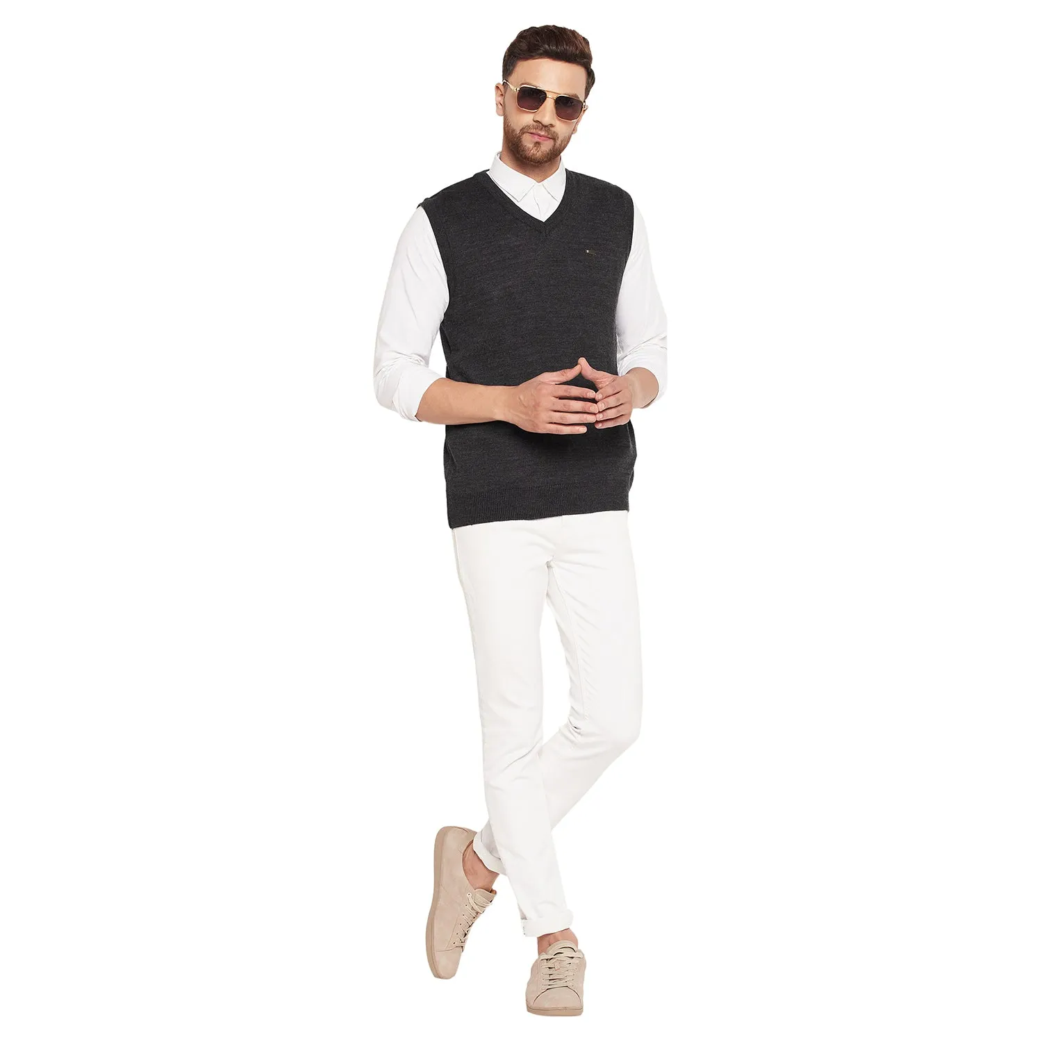 Duke Stardust Men Sleeveless V-Neck Sweater (SDS2000)