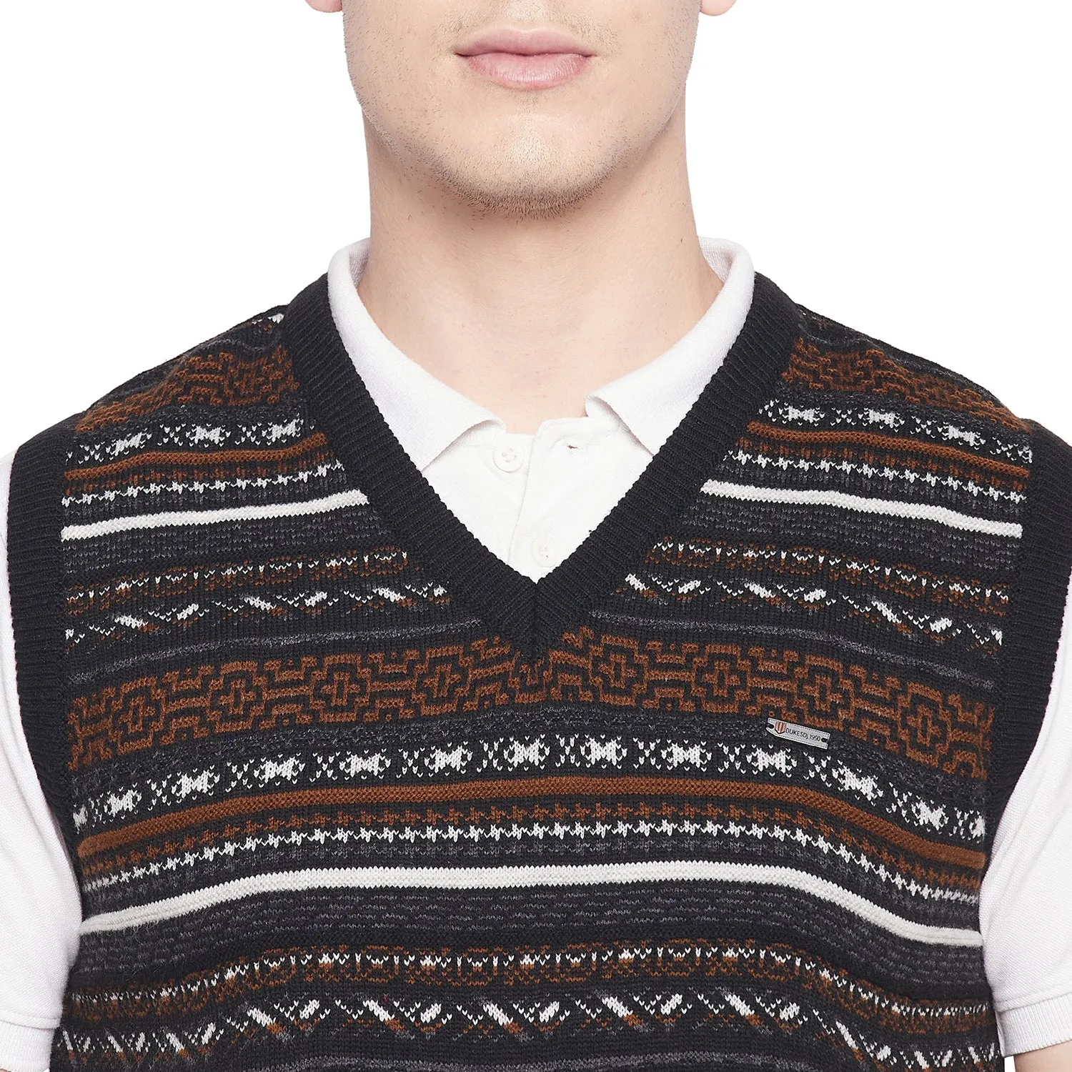 Duke Stardust Men Sleeveless V Neck Sweater (SDS2029)