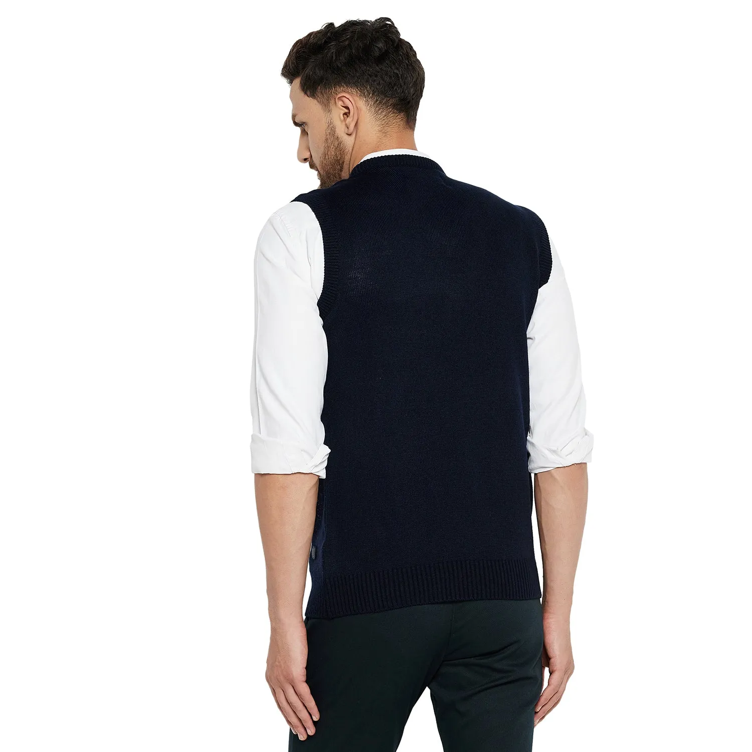 Duke Stardust Men Sleeveless V Neck Sweater (SDS2030)