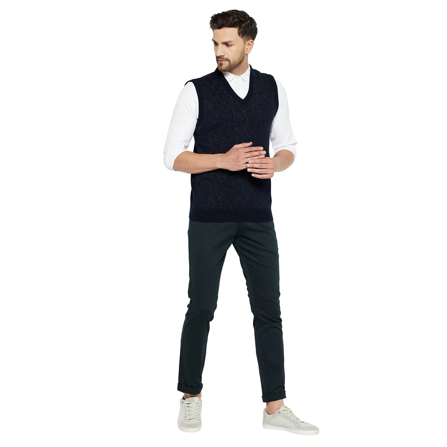 Duke Stardust Men Sleeveless V Neck Sweater (SDS2030)