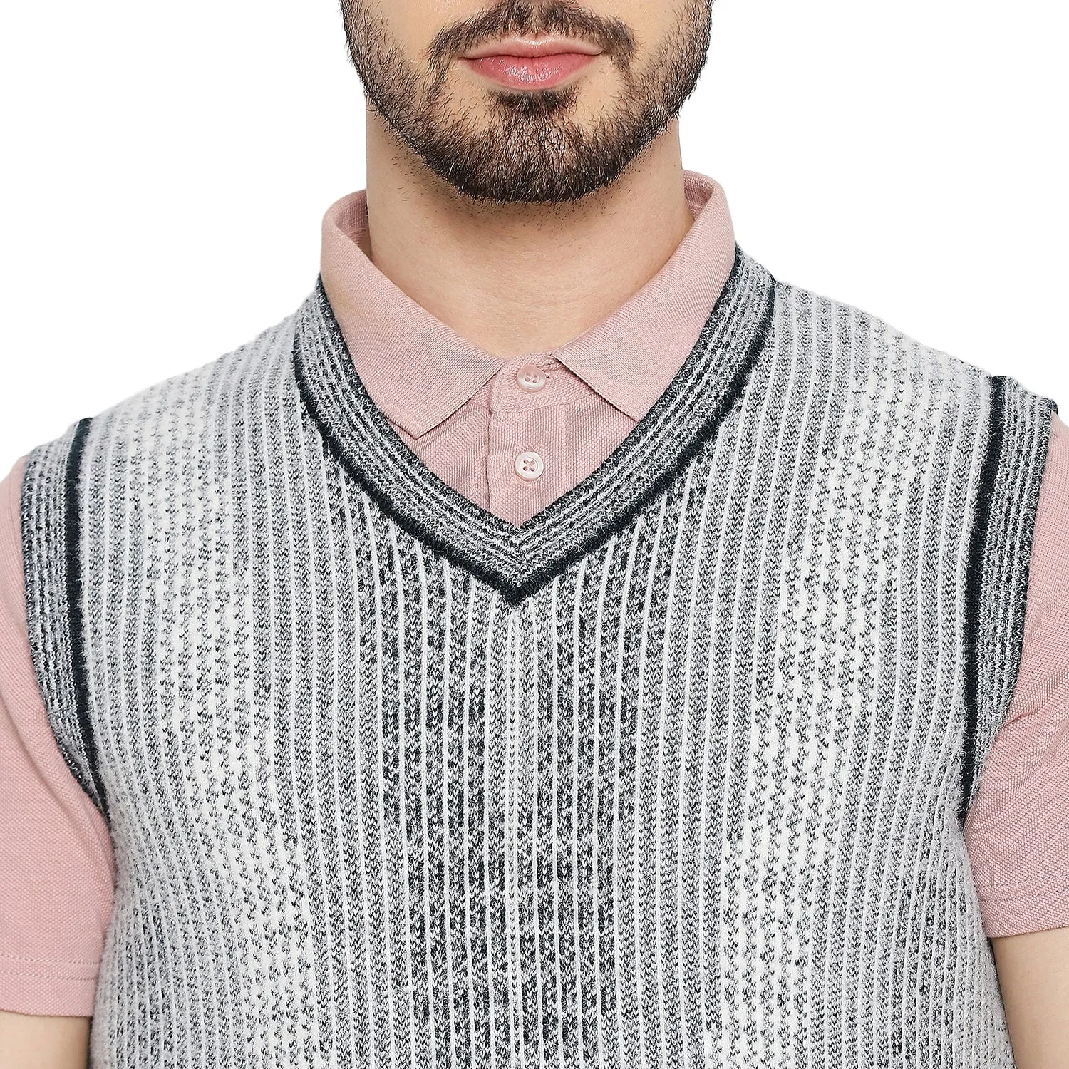 Duke Stardust Men Sleeveless V Neck Sweater (SDS2031)