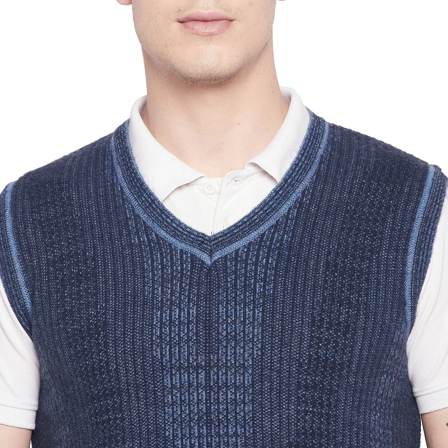 Duke Stardust Men Sleeveless V Neck Sweater (SDS2031)