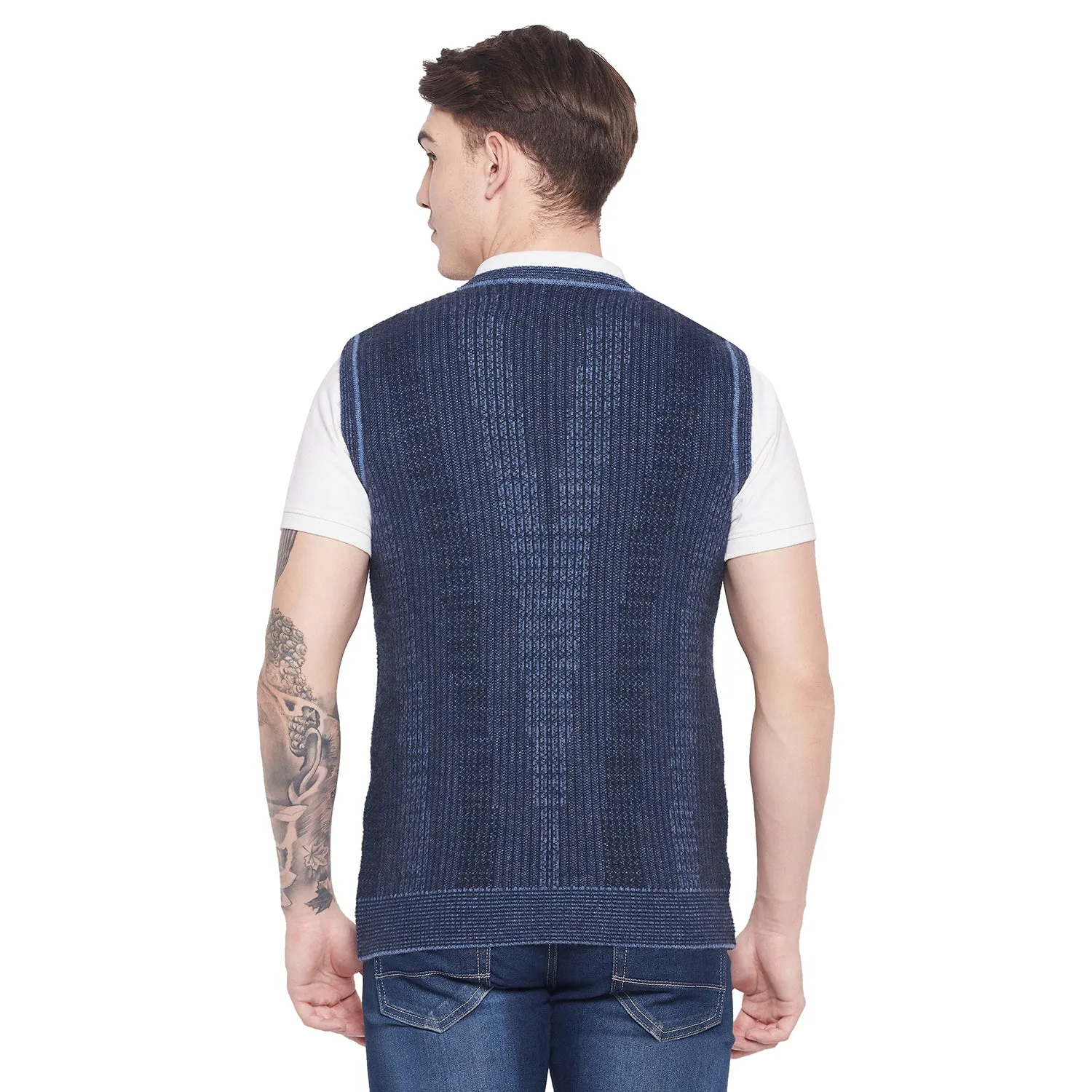 Duke Stardust Men Sleeveless V Neck Sweater (SDS2031)