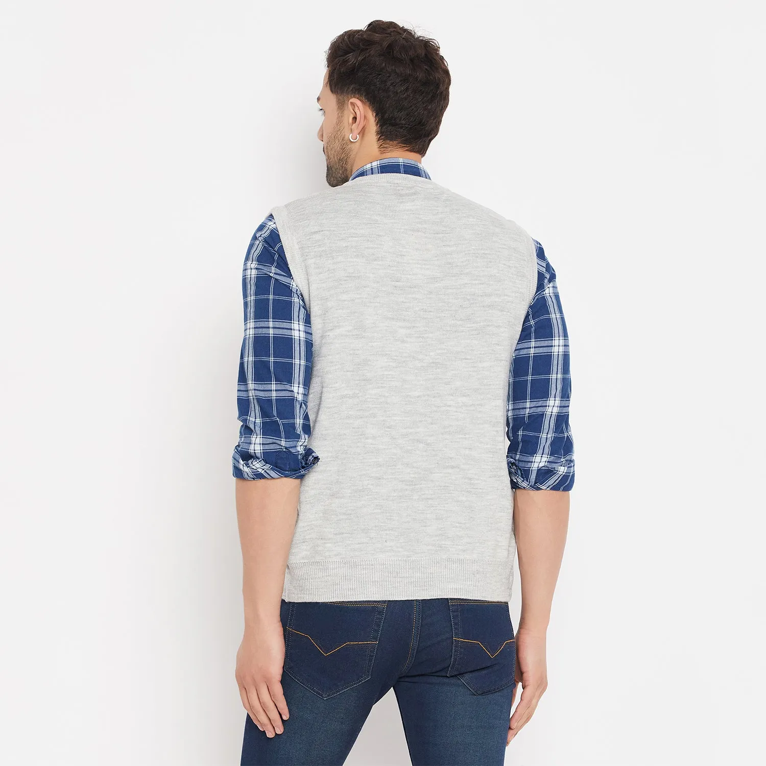 Duke Stardust Men Sleeveless V-Neck Sweater (SDS5000)