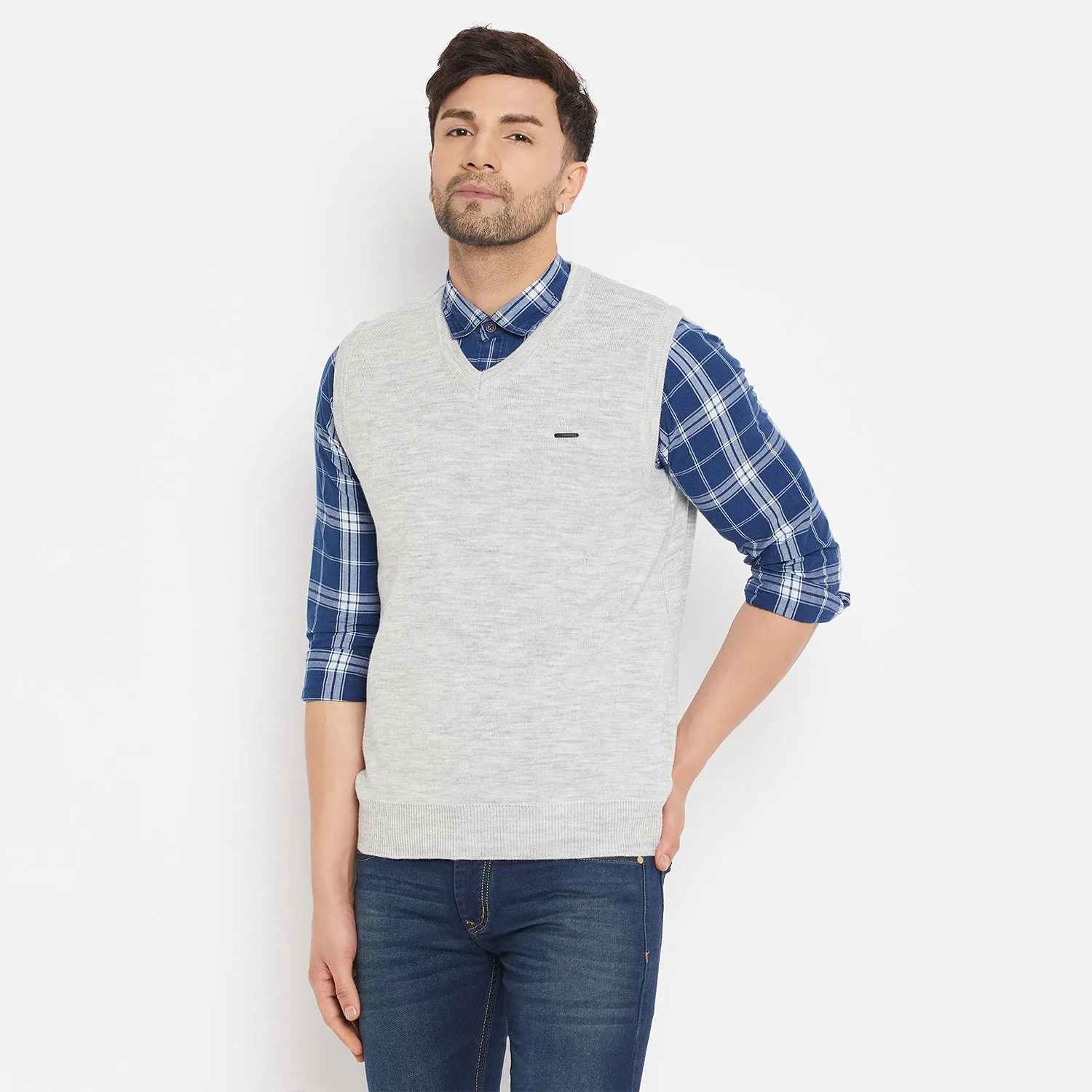 Duke Stardust Men Sleeveless V-Neck Sweater (SDS5000)