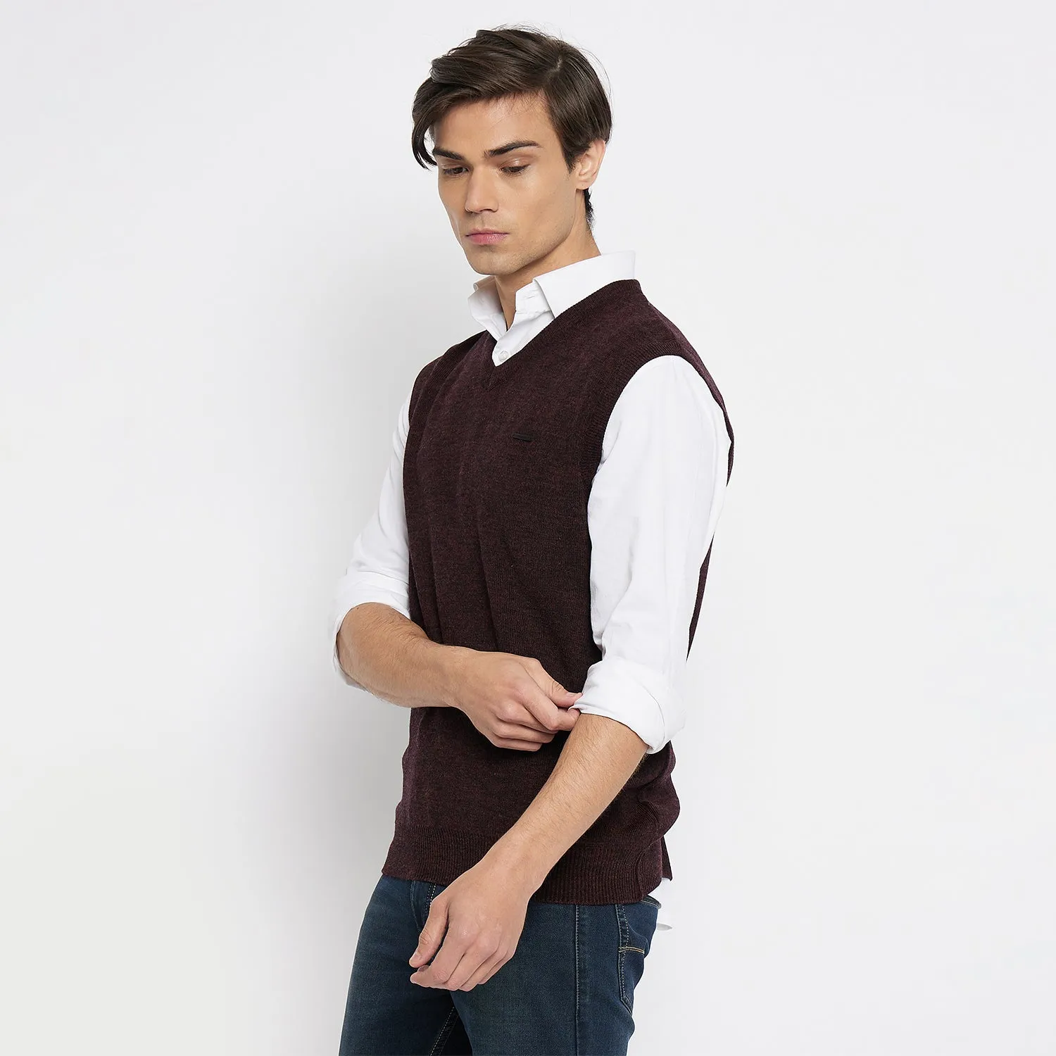 Duke Stardust Men Sleeveless V-Neck Sweater (SDS5000)