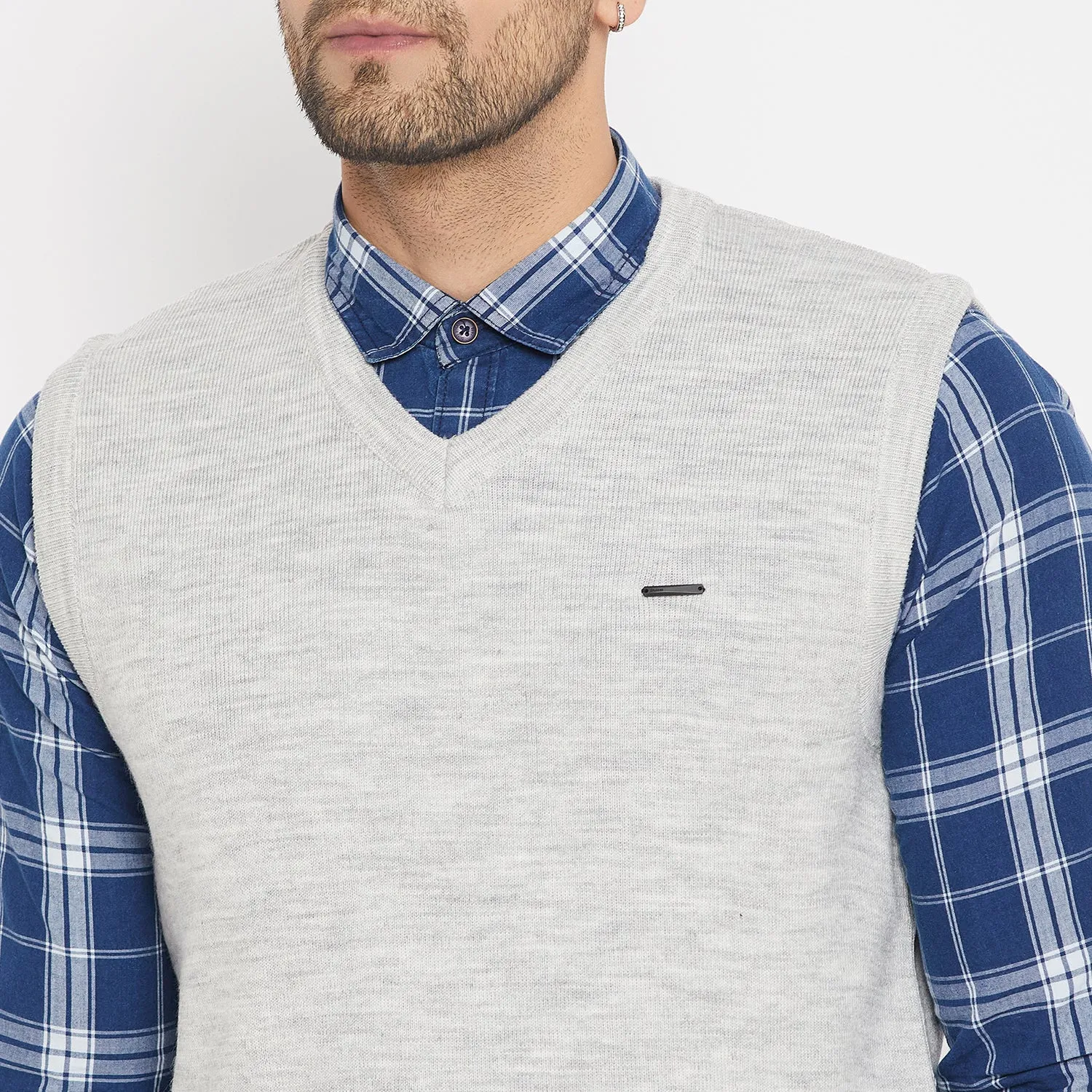 Duke Stardust Men Sleeveless V-Neck Sweater (SDS5000)