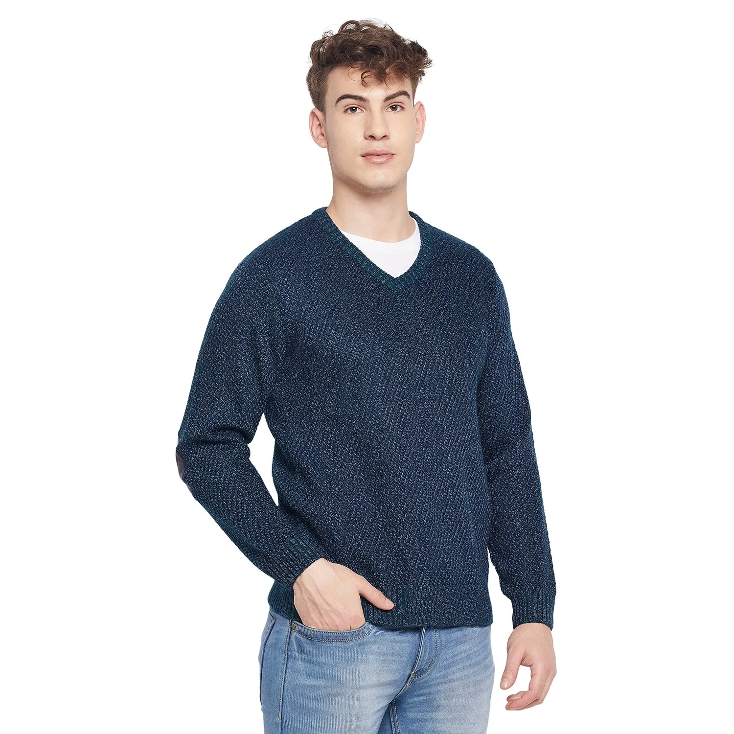 Duke Stardust Men V Neck Full Sleeve Sweater (SDS669)