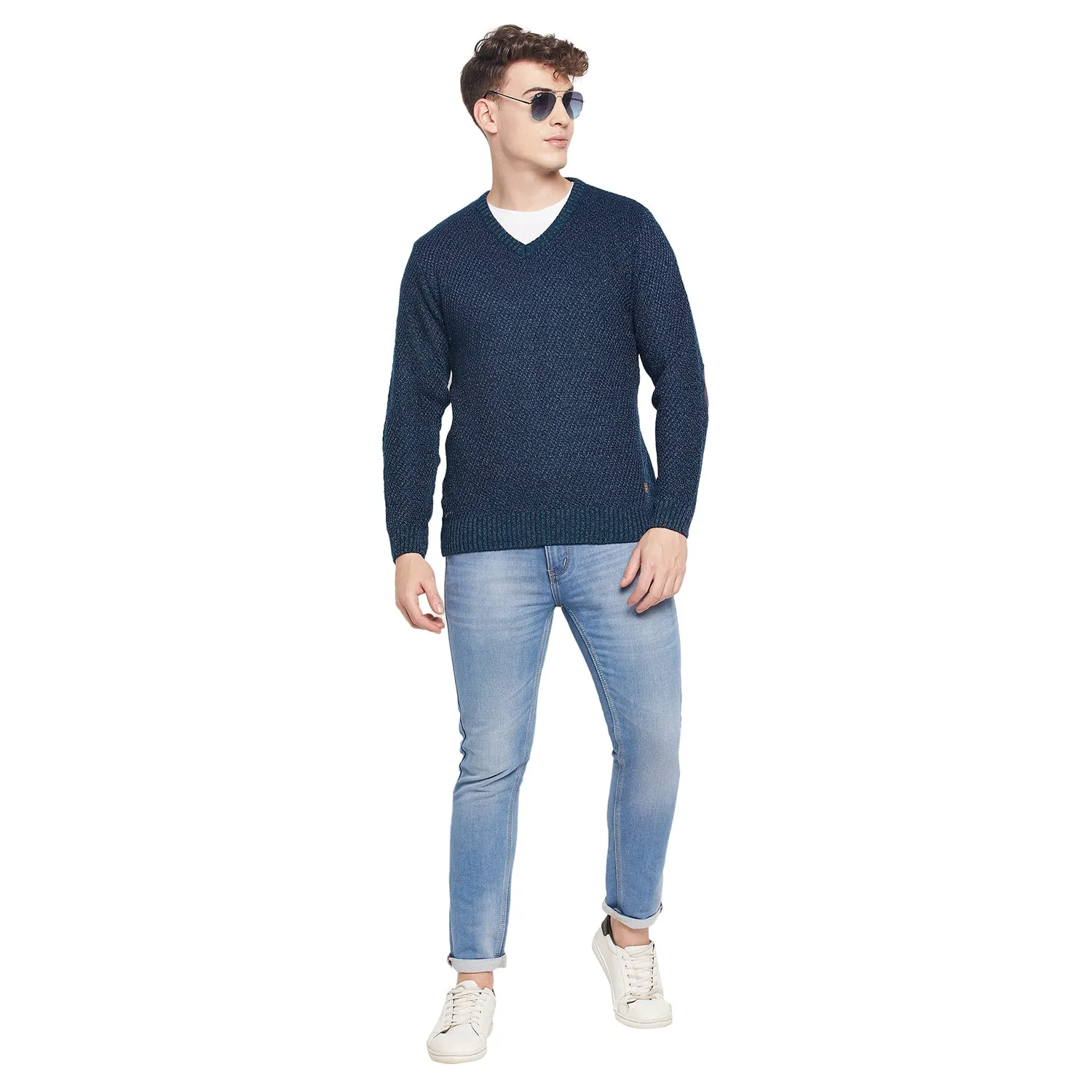 Duke Stardust Men V Neck Full Sleeve Sweater (SDS669)