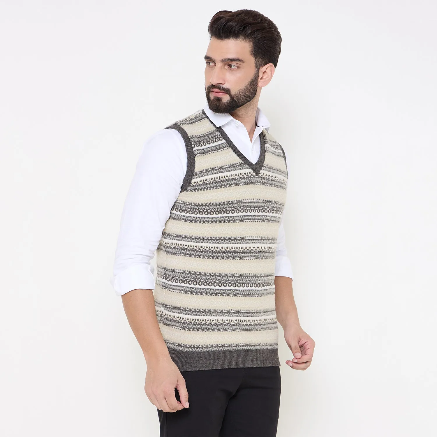 Duke Stardust Men V Neck Reversible Sweater (SDS2287)