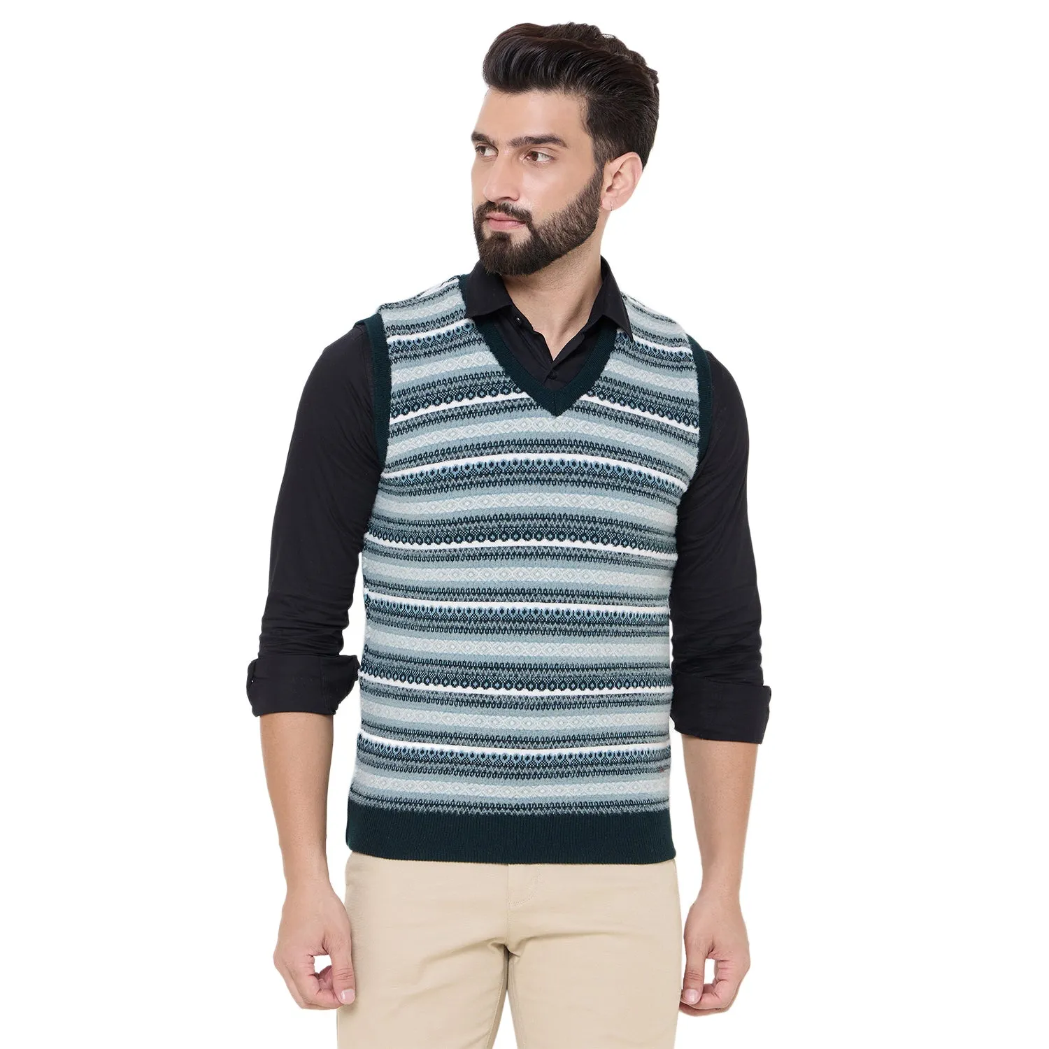 Duke Stardust Men V Neck Reversible Sweater (SDS2287)