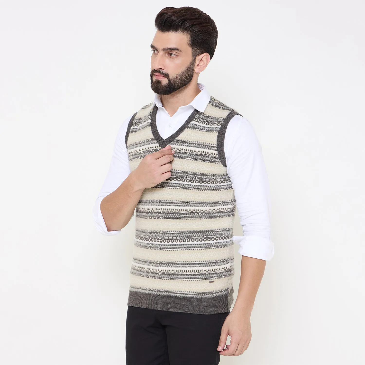 Duke Stardust Men V Neck Reversible Sweater (SDS2287)