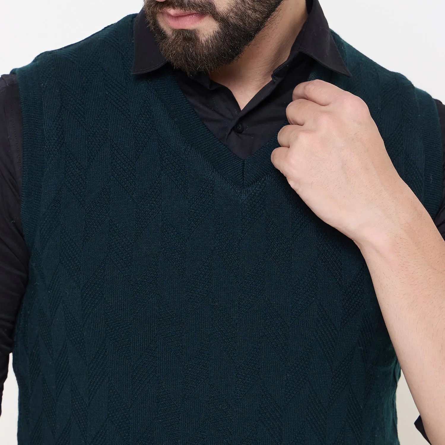 Duke Stardust Men V Neck Reversible Sweater (SDS2287)