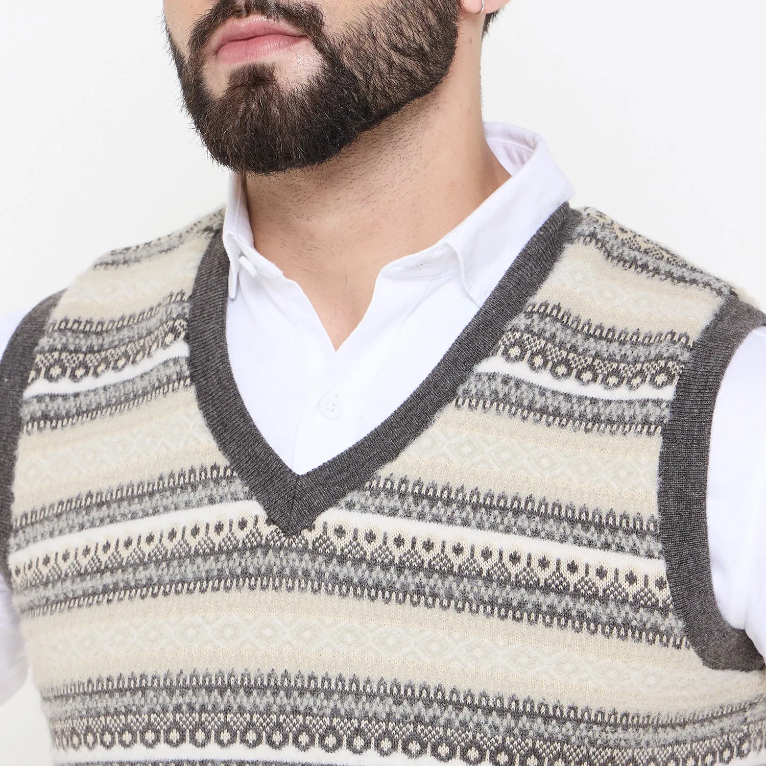 Duke Stardust Men V Neck Reversible Sweater (SDS2287)