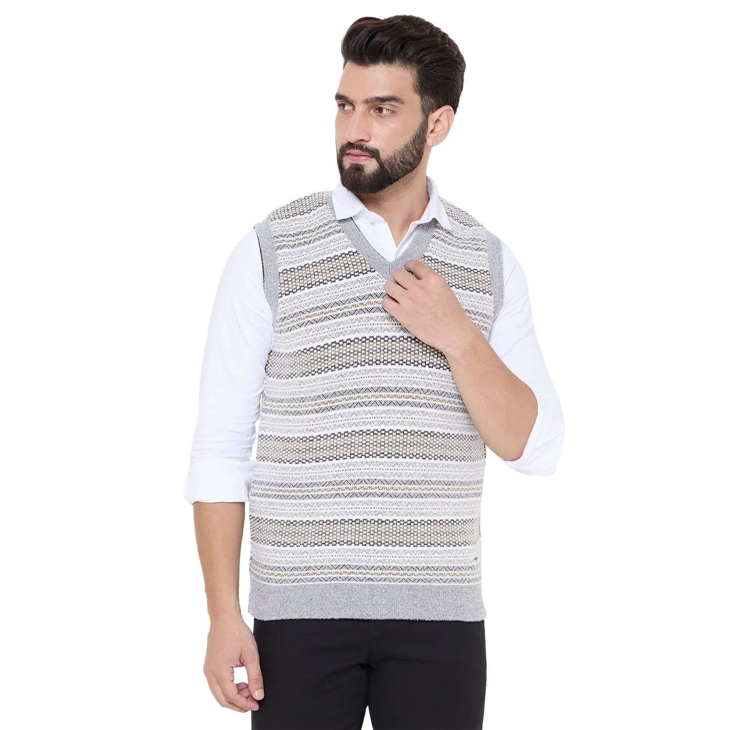 Duke Stardust Men V Neck Reversible Sweater (SDS2290)