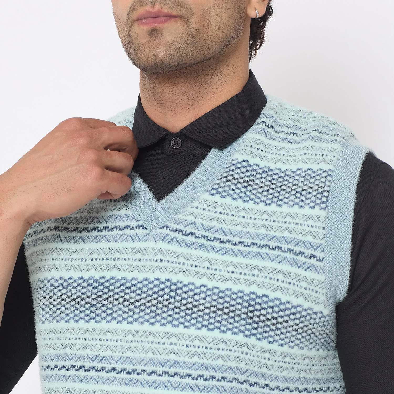 Duke Stardust Men V Neck Reversible Sweater (SDS2290)