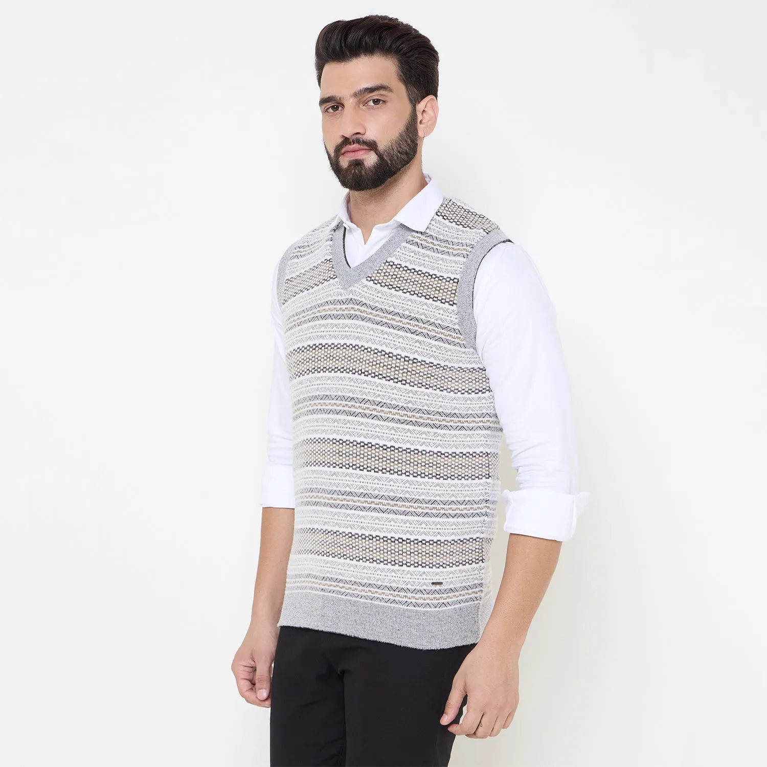Duke Stardust Men V Neck Reversible Sweater (SDS2290)