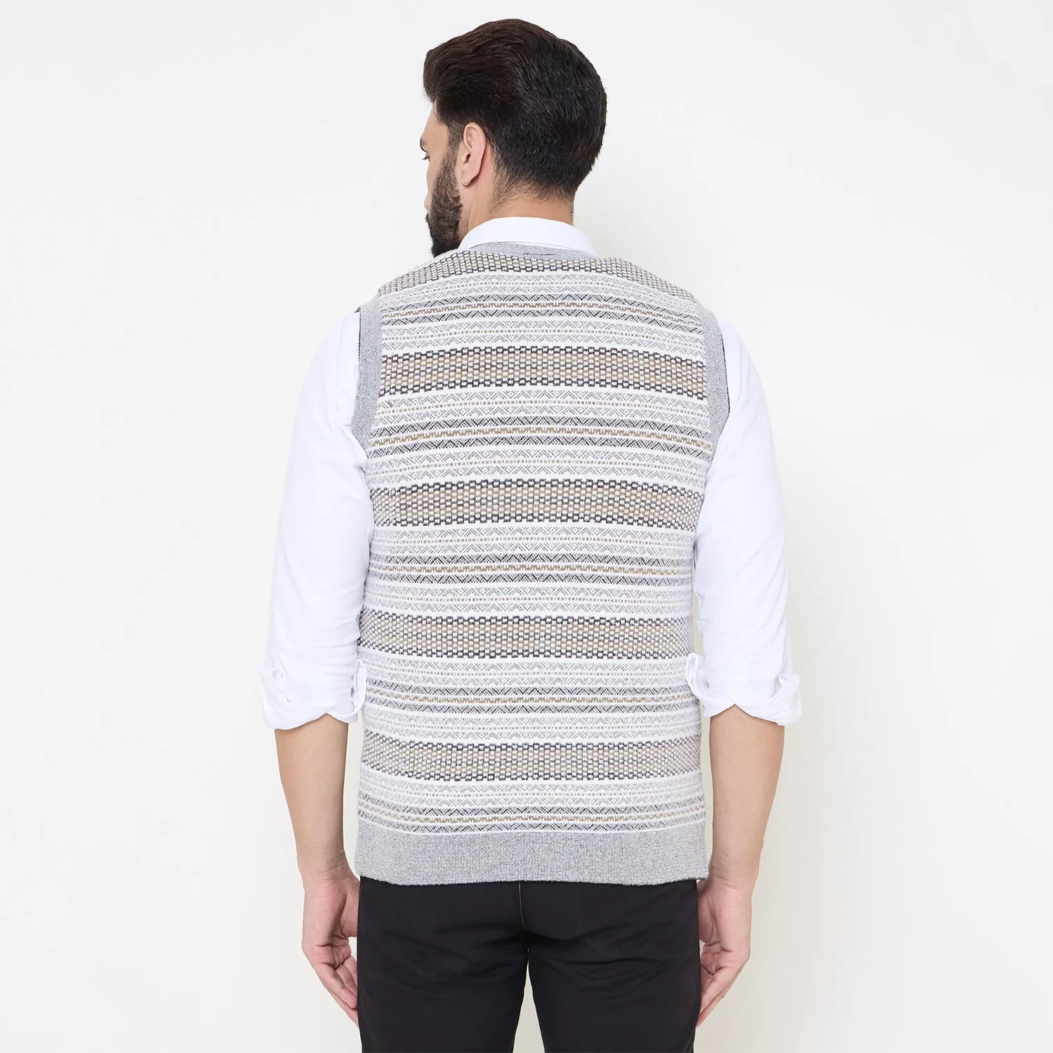 Duke Stardust Men V Neck Reversible Sweater (SDS2290)