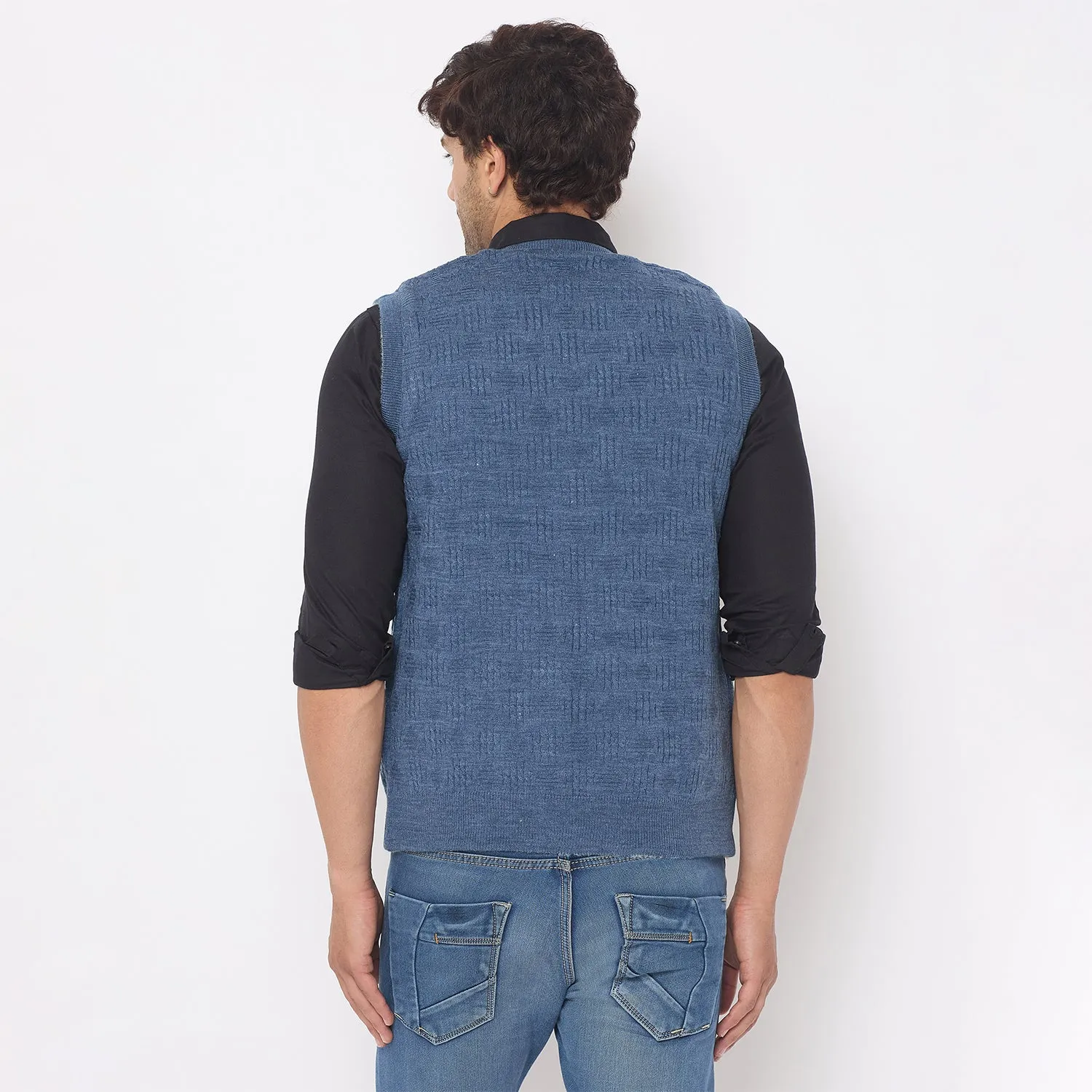 Duke Stardust Men V Neck Reversible Sweater (SDS2290)