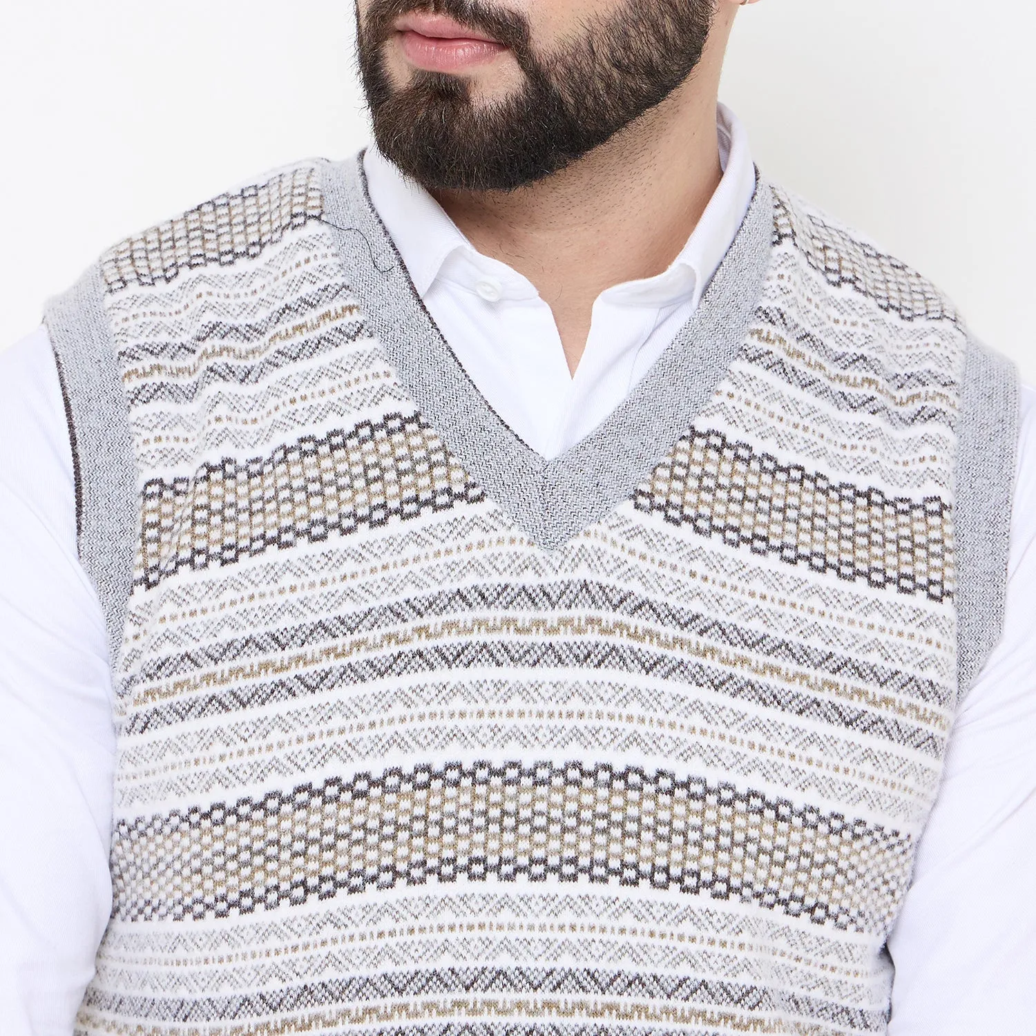 Duke Stardust Men V Neck Reversible Sweater (SDS2290)