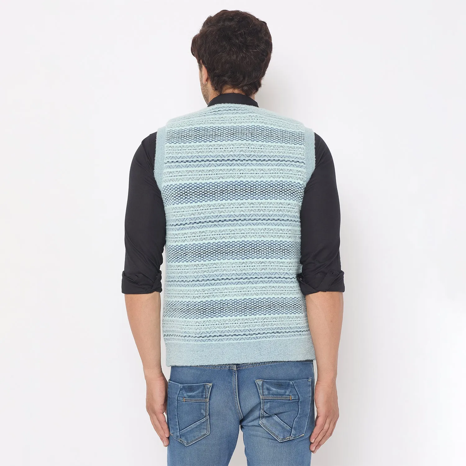 Duke Stardust Men V Neck Reversible Sweater (SDS2290)