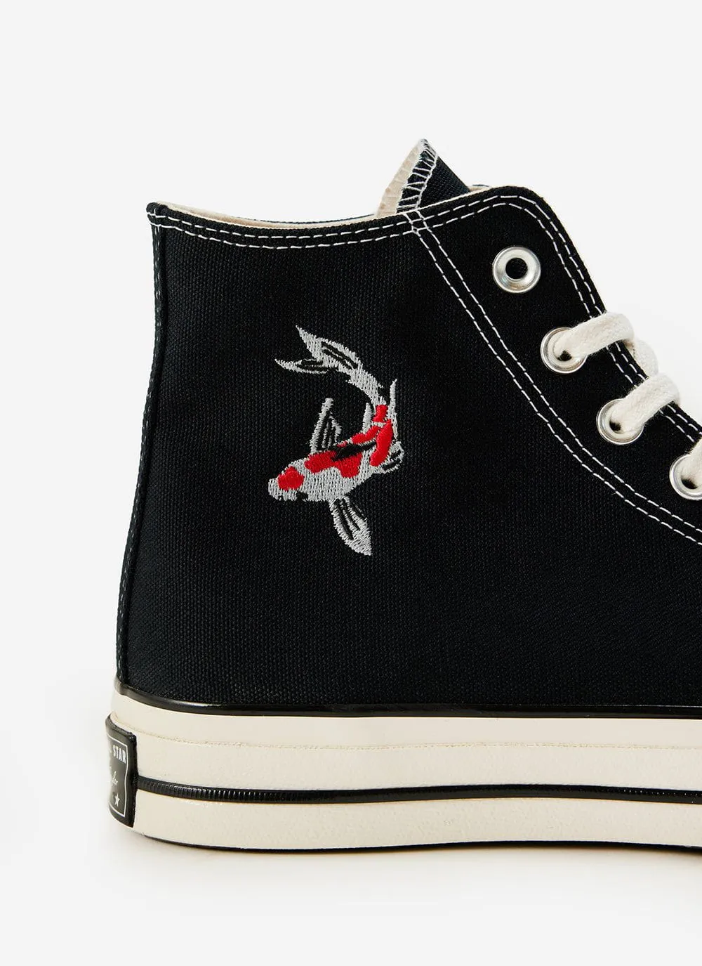 Embroidered 70s | Koi | Percival Converse | Black