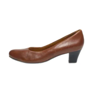 Eram Mid-Heel Shoes Leather Brown Colour For Women