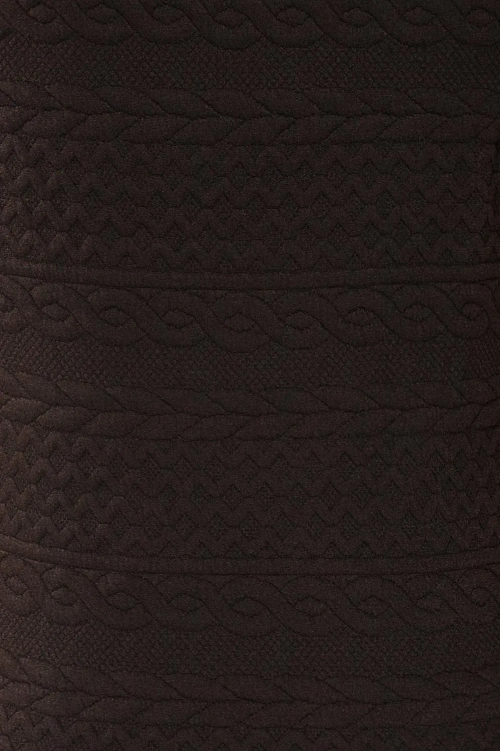 Eva-Marie Black | Cable Pattern Short Dress