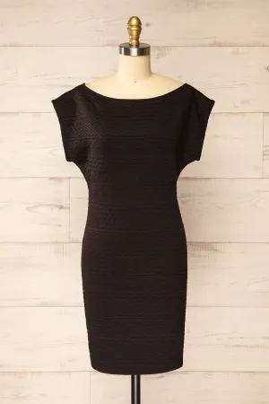 Eva-Marie Black | Cable Pattern Short Dress